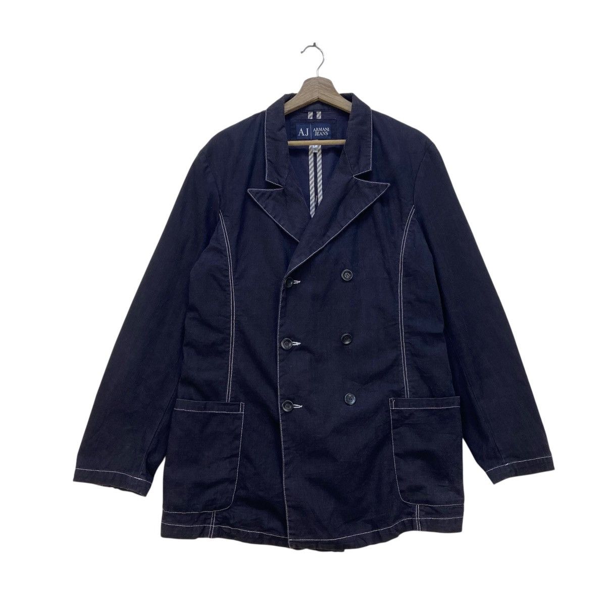 Armani Made in Italy Armani Jeans Workwear Chore Jacket Size US S / EU 44-46 / 1 - 1 Thumbnail