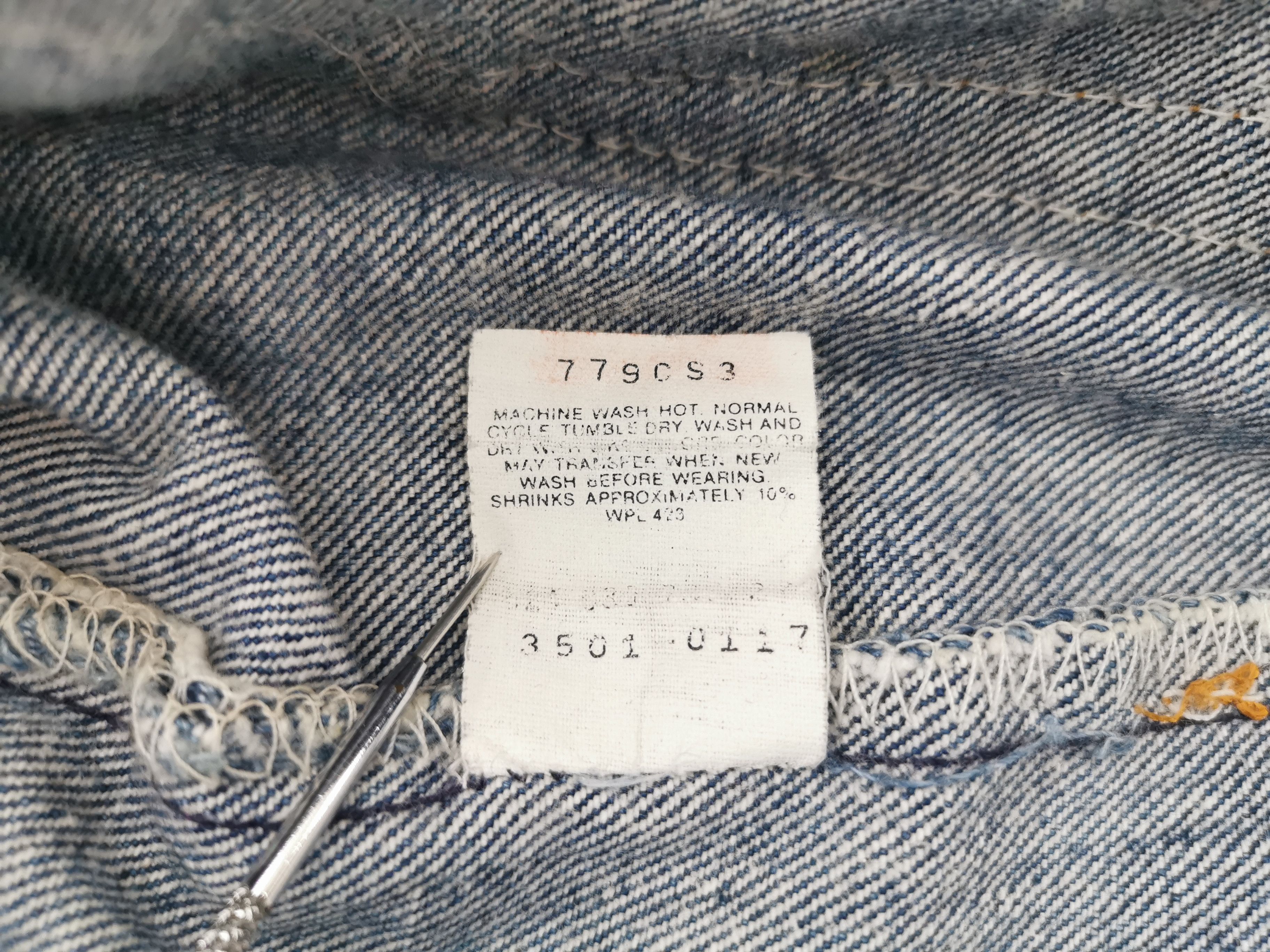 Levi's Distressed Vintage 90s Levis Lot 501 Denim Made In Japan Size US 41 - 10 Thumbnail
