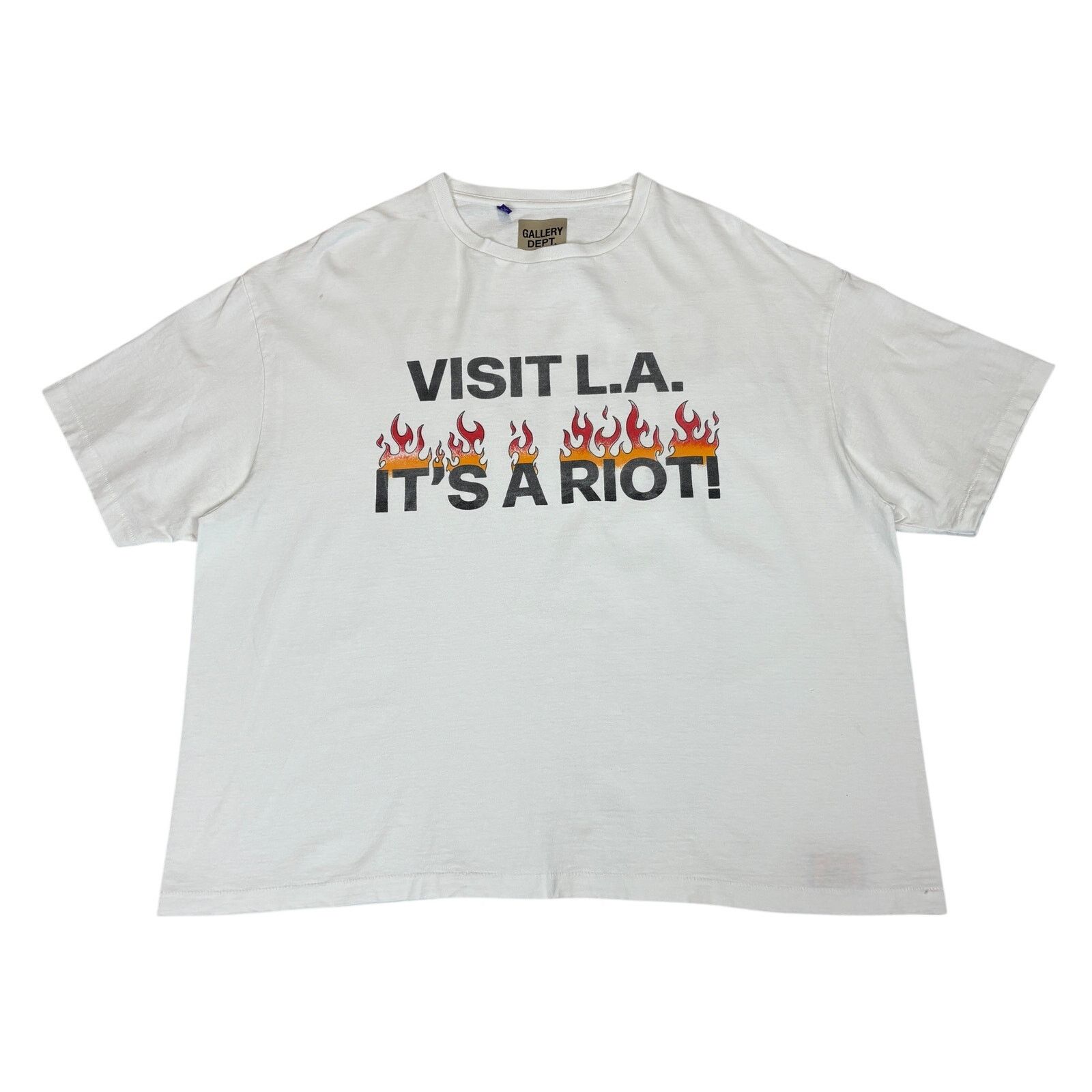 Gallery Dept. Gallery Dept. Visit LA Riot Flame Tee Shirt Men's XL Size US XL / EU 56 / 4 - 1 Thumbnail