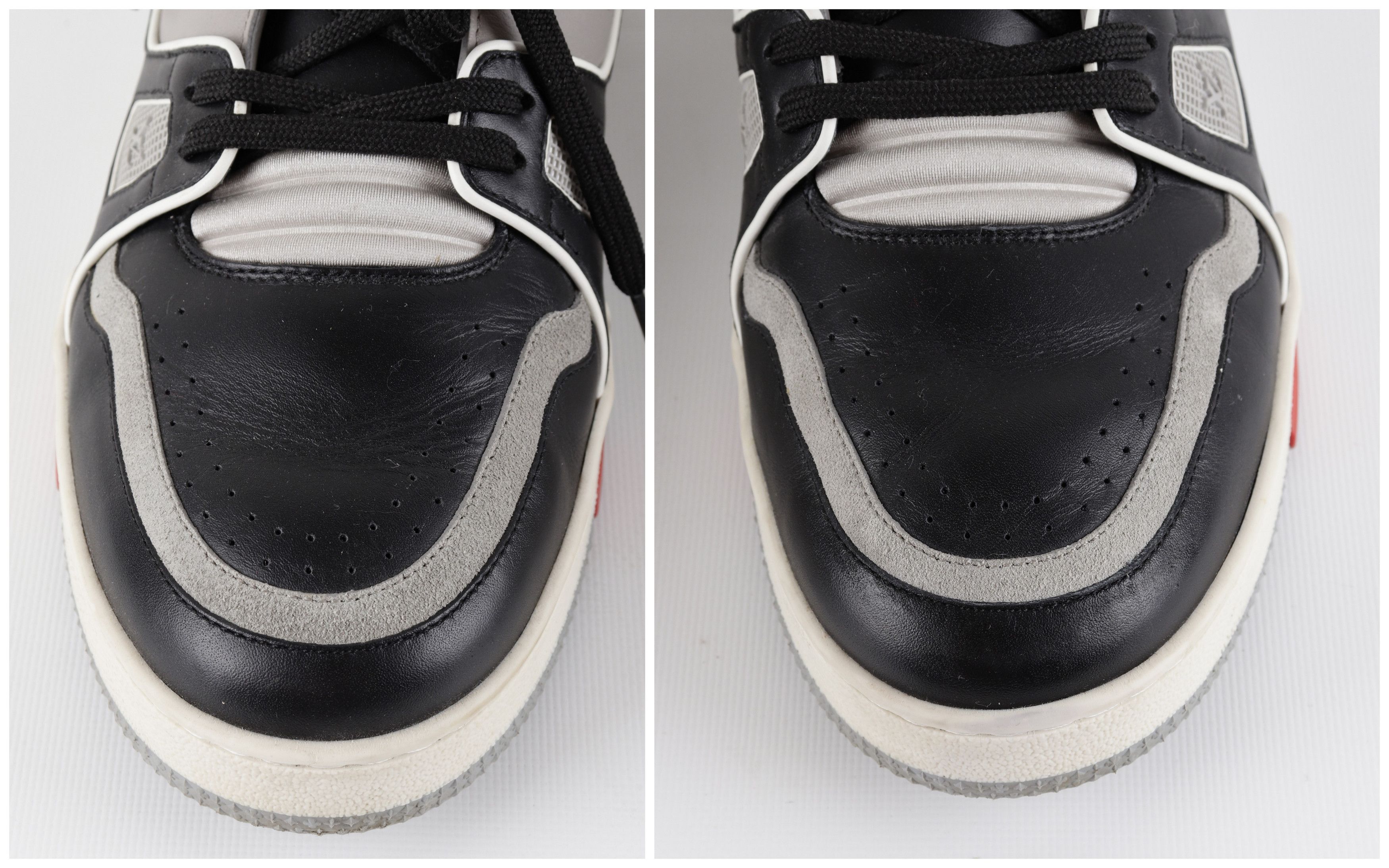 Louis Vuitton Louis Vuitton x Virgin Abloh SS19 Leather Low Sneakers Size US 9.5 / EU 42-43 - 3 Thumbnail