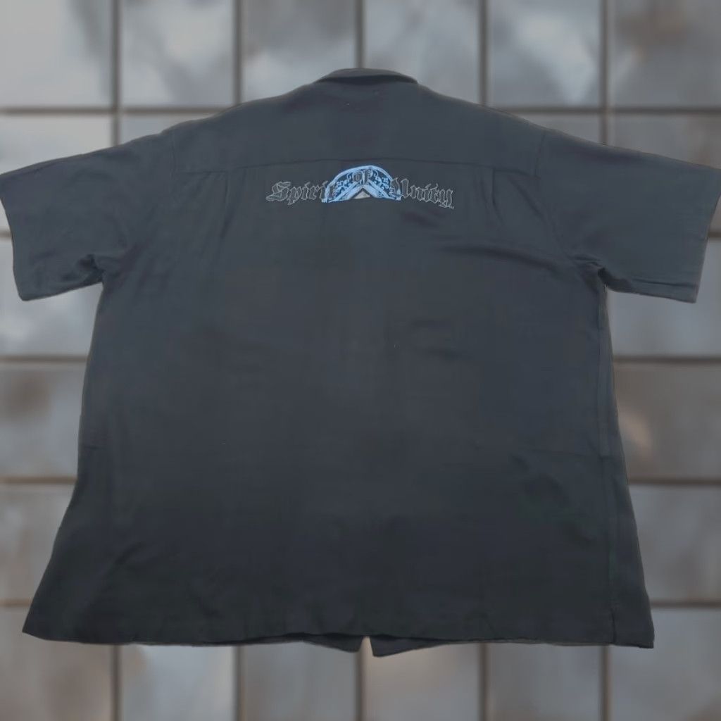 ESPIRIT VINTAGE Spirit Of Unity Sobriety Shirt Mens XL Embroidered Short Sleeve Button Up Size US XL / EU 56 / 4 - 1 Thumbnail
