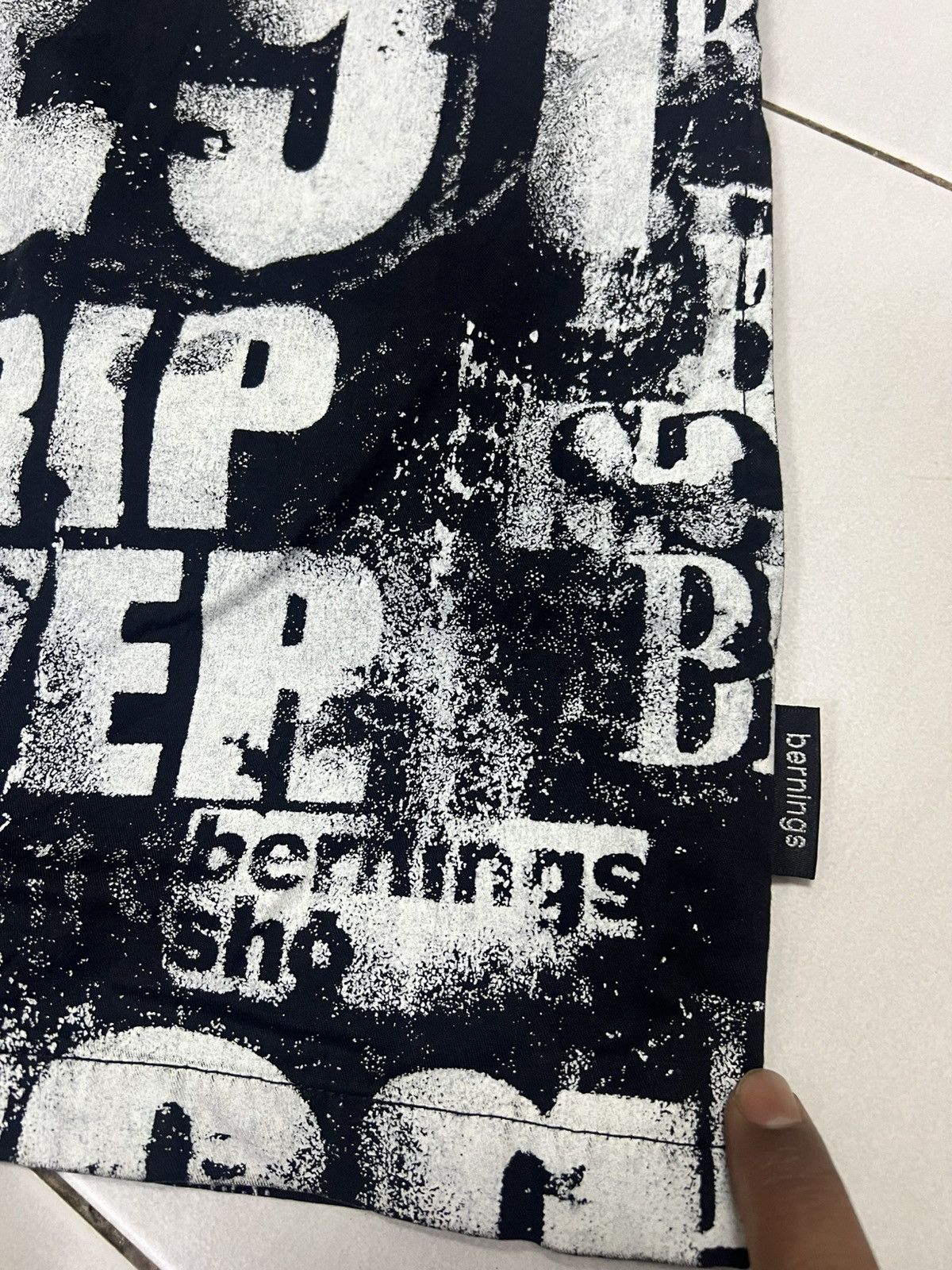 BERNINGS SHO VINTAGE BERNINGS SHO AOP EMO ZIPPER SHIRT Size US L / EU 52-54 / 3 - 11 Thumbnail