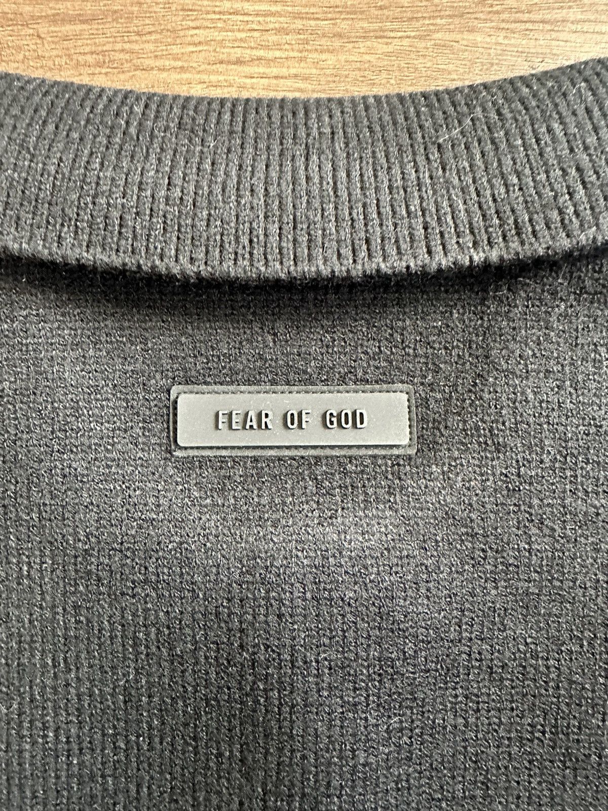 Fear of God Fear of God Essentials Jet Black Knit Polo Size US M / EU 48-50 / 2 - 5 Thumbnail