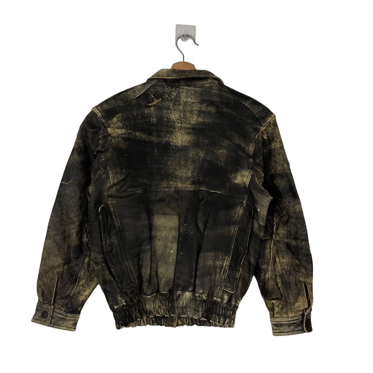 Japanese Brand VINTAGE BOMBER LEATHER JACKET PELLE DONNA ISSEY MIYAKE Size US M / EU 48-50 / 2 - 7 Thumbnail