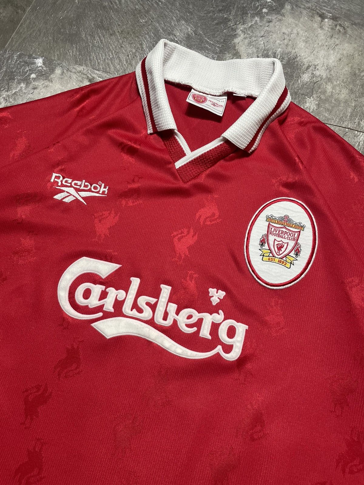Reebok Reebok Liverpool Vintage 1996 1998 Home Shirt Soccer Jersey Size US XL / EU 56 / 4 - 3 Thumbnail