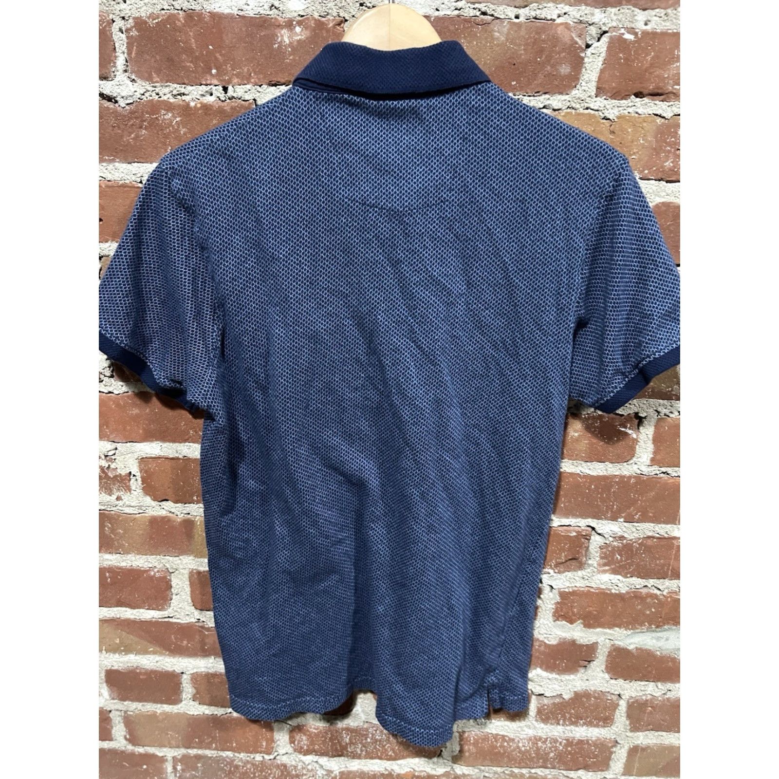 Vintage Peter Werth Polo Navy Textured Polka Dots Cotton Size Medium Polo Men London 32 Degrees Cool Golf Short Sleeve Vintage No Size US M / EU 48-50 / 2 - 3 Thumbnail