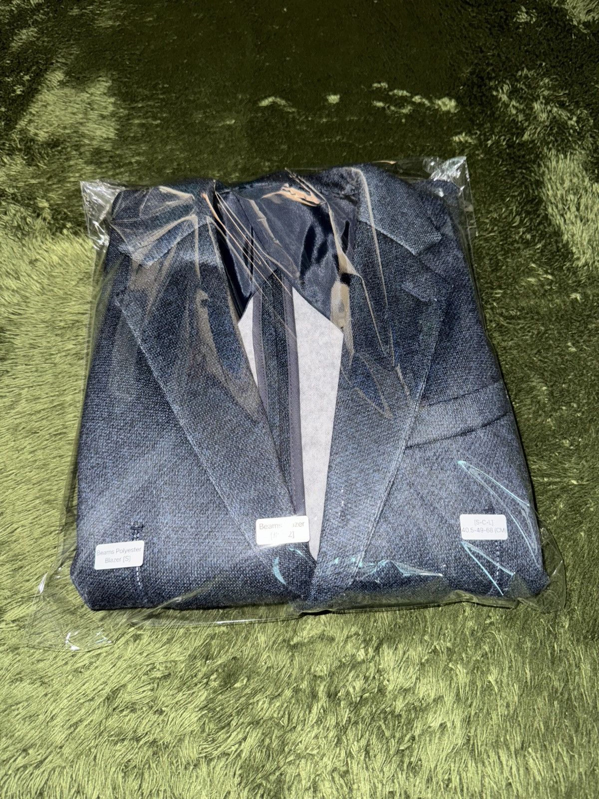 Beams Japan [S] Beams Textured Loose fit Poly Blazer Jacket Navy Size US S / EU 44-46 / 1 - 11 Thumbnail