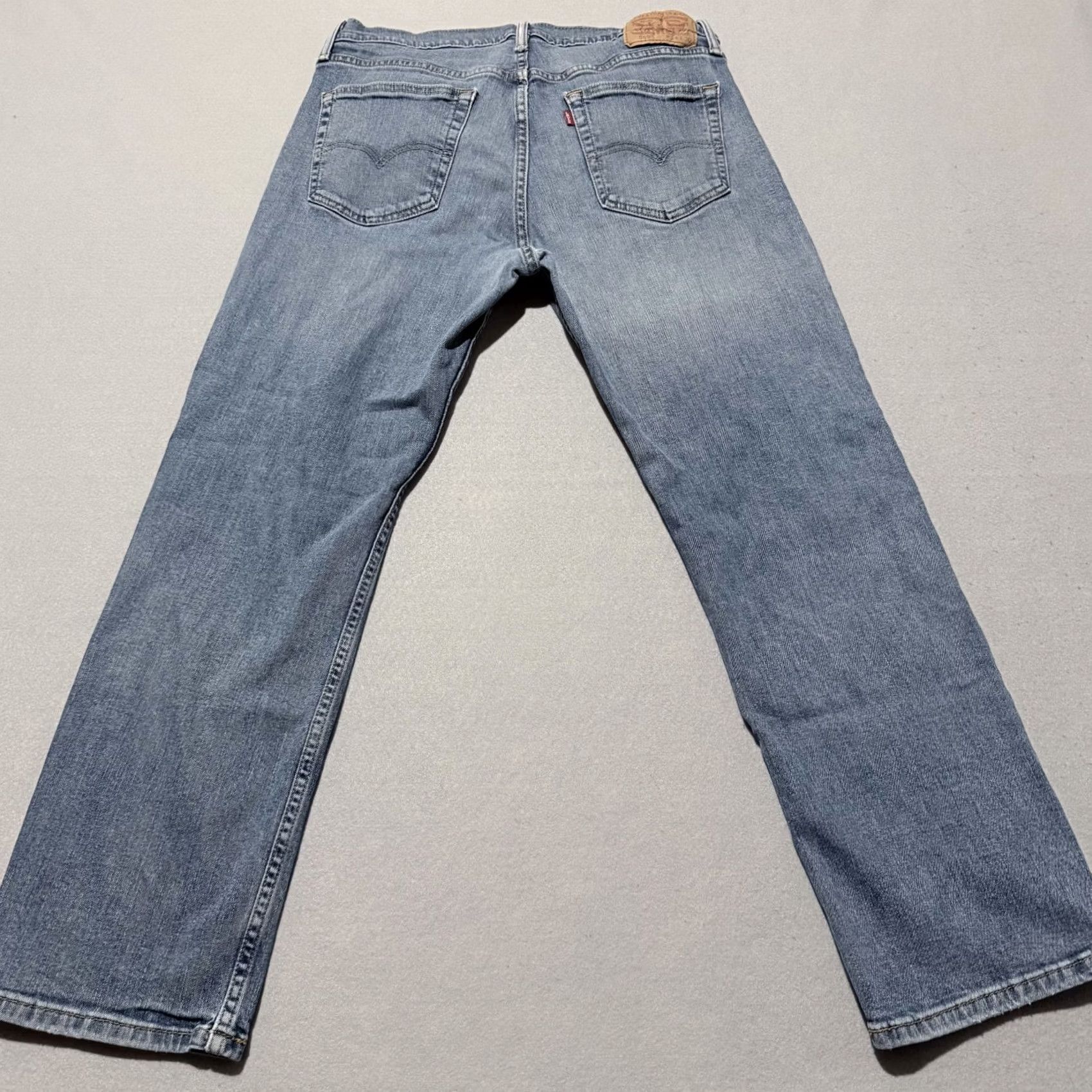 Levi's Levi’s 559 Jeans Men Blue Denim Straight Leg Low Rise Distressed 34x30 Jeans Size US 34 / EU 50 - 2 Thumbnail