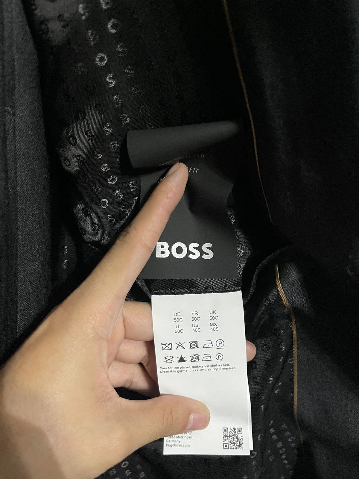 Hugo Boss Genius Wool Twill Slim Suit/Pants/Monogram Inside Size 40S - 5 Thumbnail