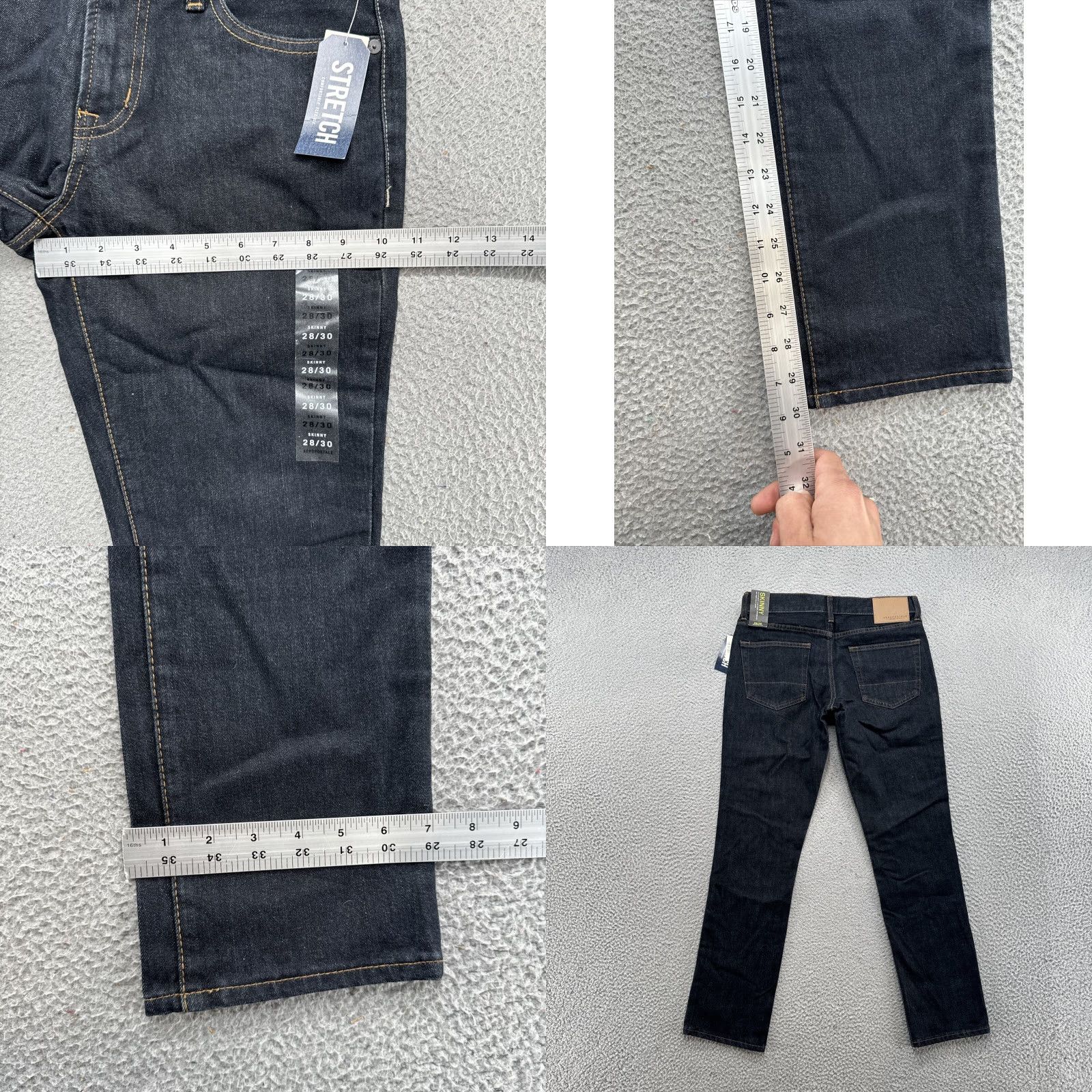 Vintage Aéropostale Jeans Skinny Denim Dark Wash Men’s Size 28x30 NEW Stretch Regular Inseam 30 Men Size US 28 / EU 44 - 8 Thumbnail