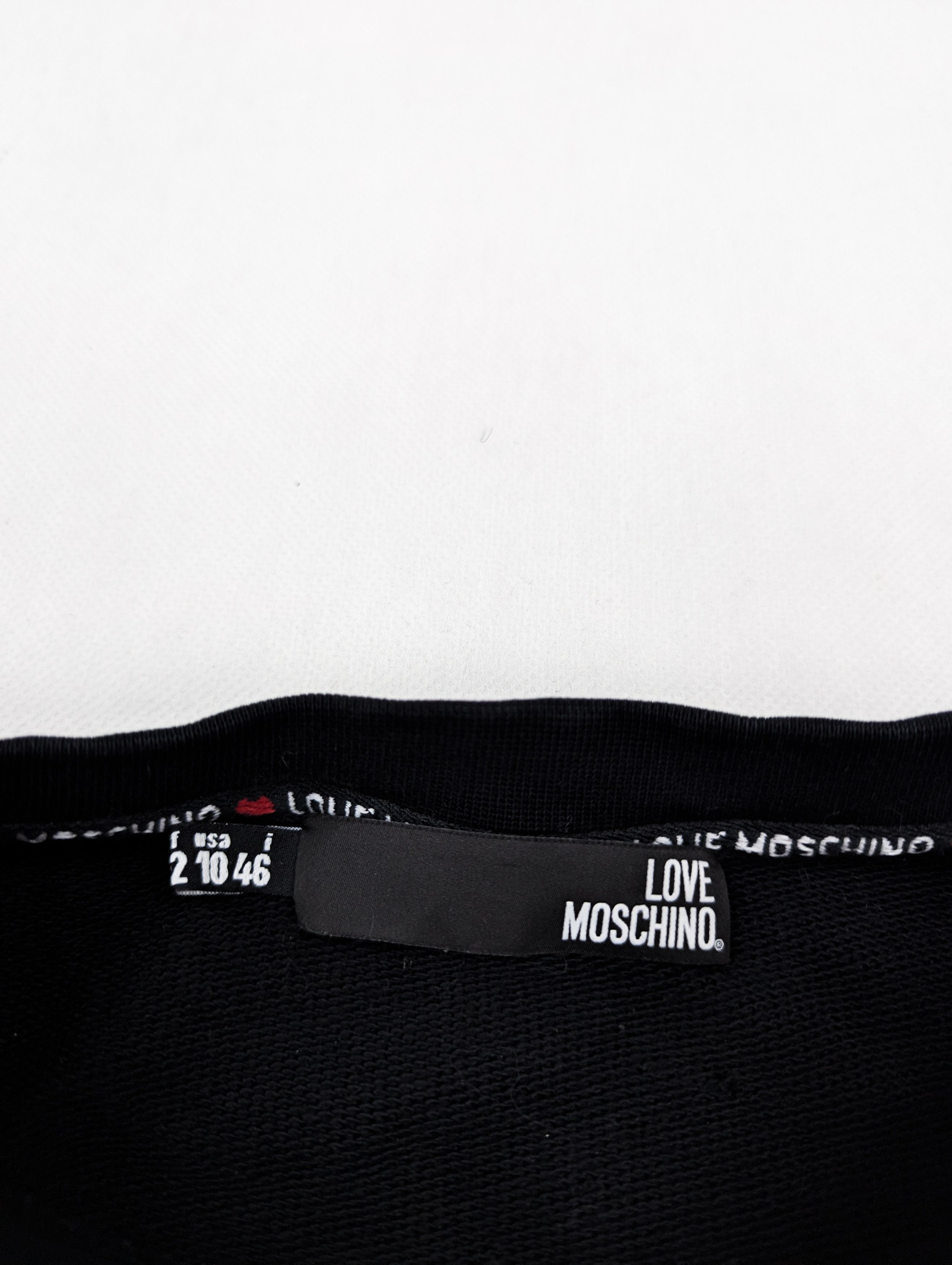 Moschino Moschino Love black sweatshirt Size L / US 10 / IT 46 - 3 Thumbnail