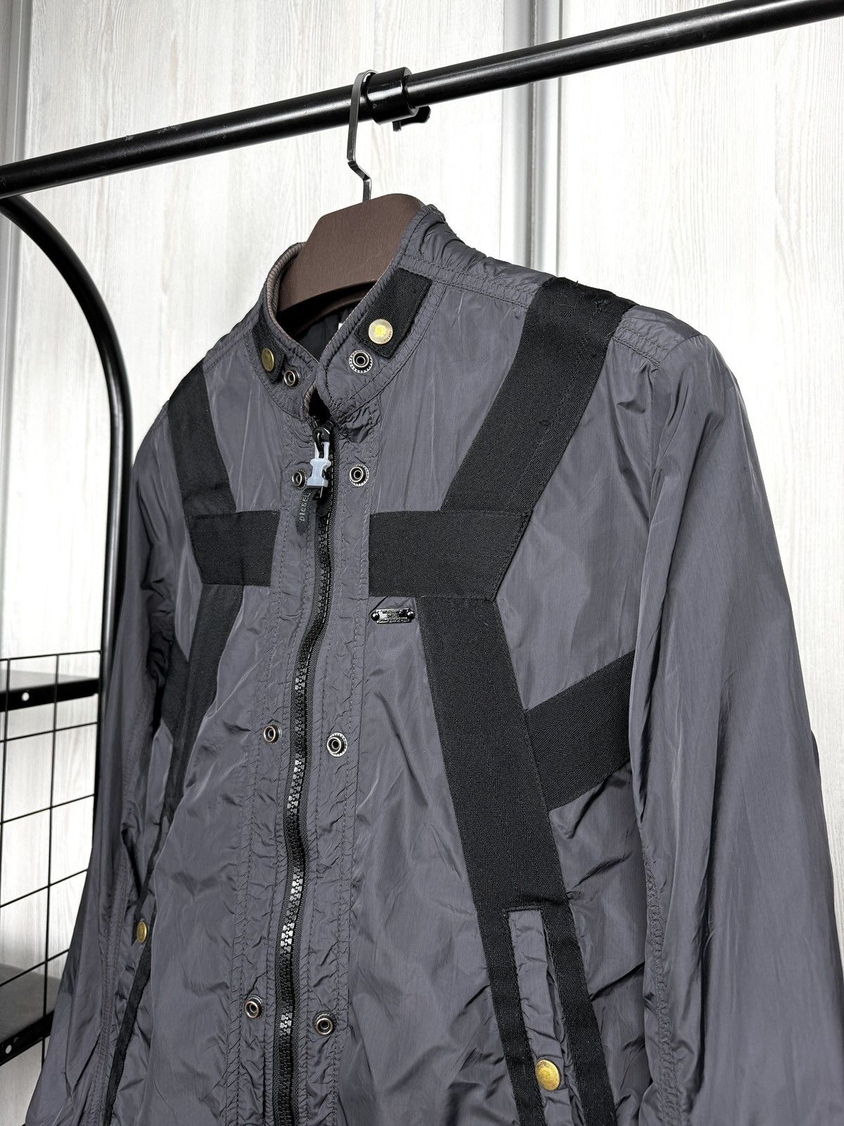 Diesel Rare Vintage DIESEL Strapped Nylon Parachute Bomber Jckt Y2K Size US S / EU 44-46 / 1 - 4 Thumbnail