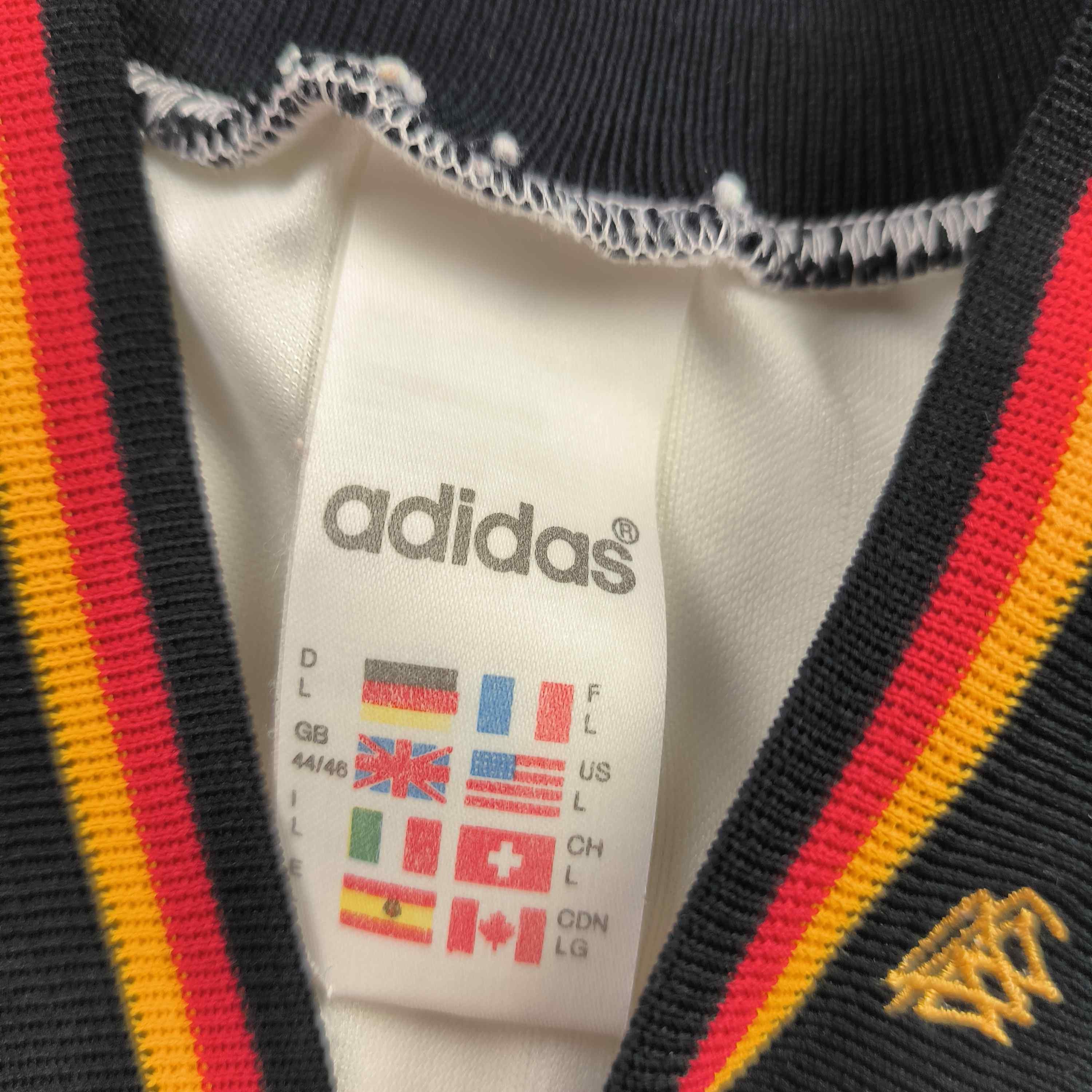Adidas Germany 1992-94 Adidas home football jersey shirt size L Size US L / EU 52-54 / 3 - 4 Thumbnail