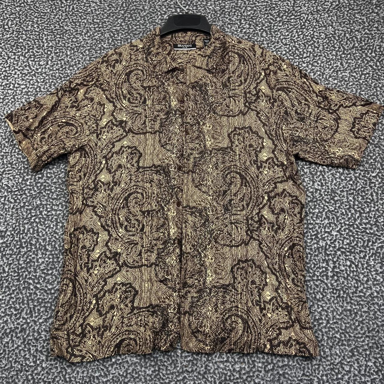 Brandini Brandini Shirt Men Large Paisley Button Up Collared Size US L / EU 52-54 / 3 - 1 Thumbnail