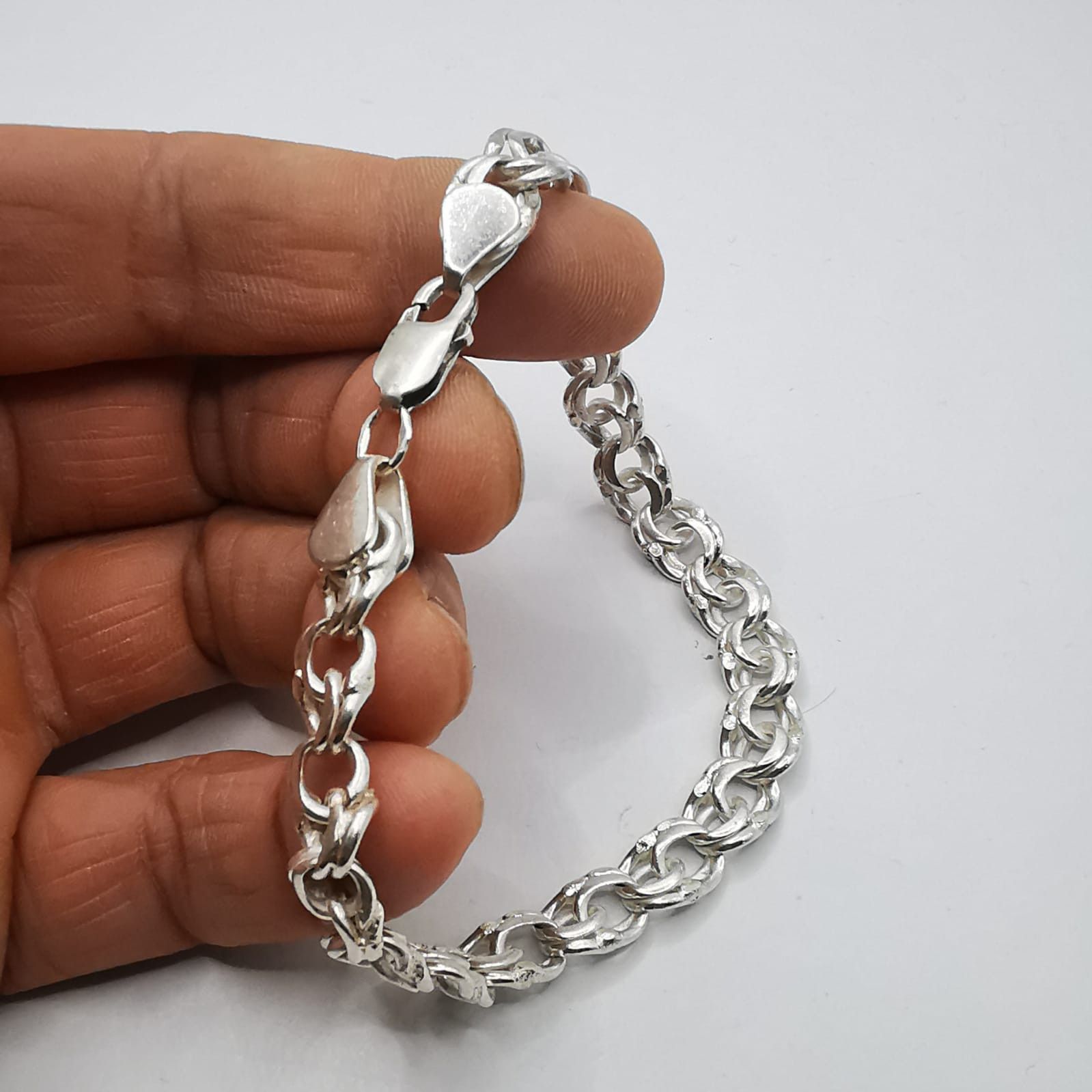 Vintage Vintage Bracelet Jewelry,925 Sterling Silver,Handmade 26,46g Size ONE SIZE - 4 Thumbnail