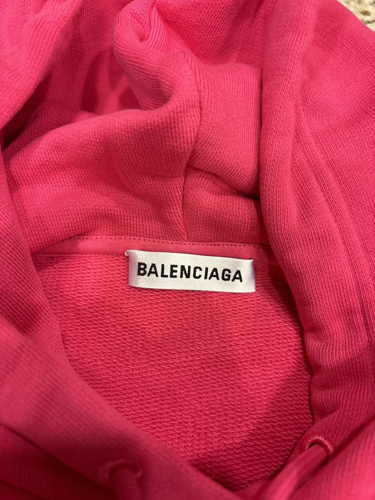Balenciaga Balenciaga Pink/Black Back Logo Hoodie Size US L / EU 52-54 / 3 - 3 Thumbnail