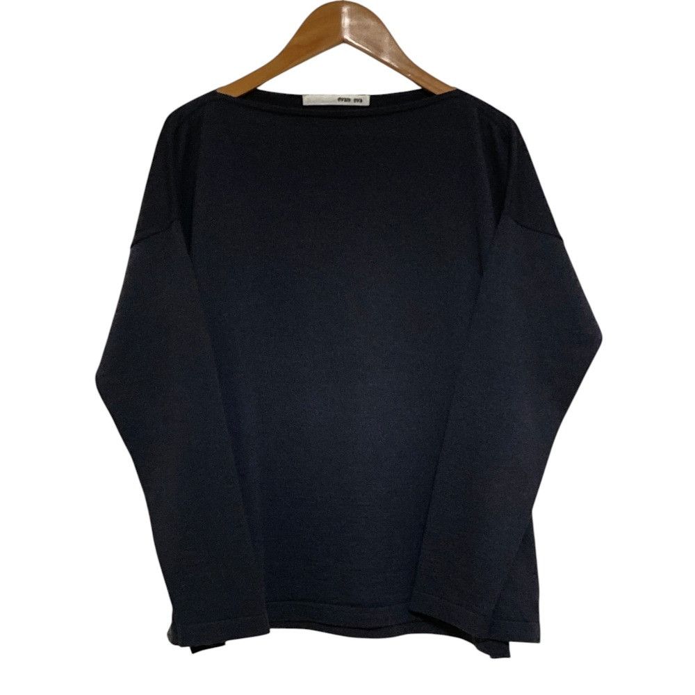 Other Other evam eva wool cotton oversized boat neck knit pullover Textile Tops E223K001 DUTY FREE for USA Size ONE SIZE - 1 Thumbnail