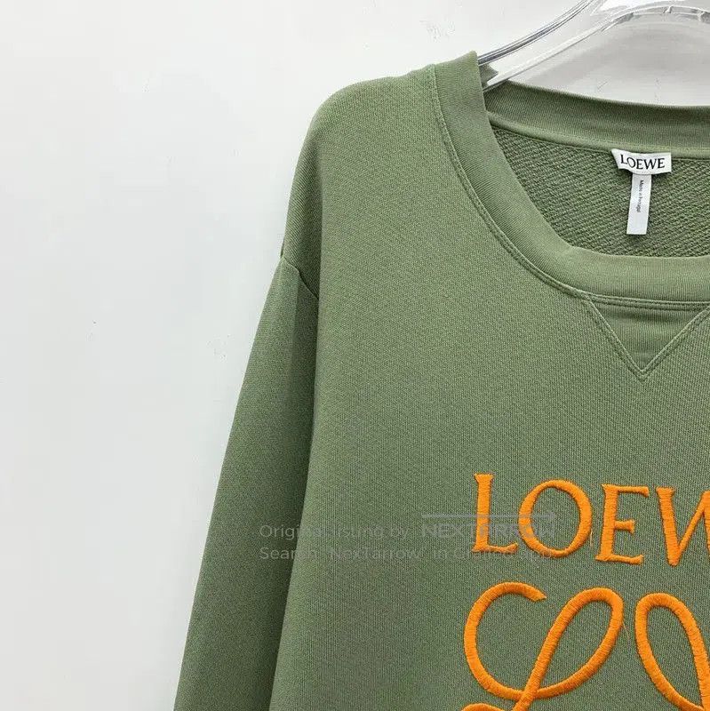 Loewe Loewe Green Cotton Women's Sweatshirt . Size L / US 10 / IT 46 - 2 Thumbnail
