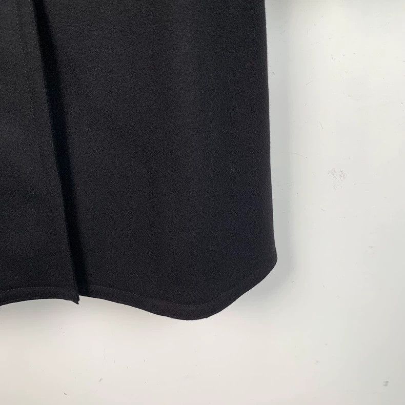 Fendi FENDI Black Wool Lapel Single Breasted Long Coat Size XXS / US 00 / IT 34 - 5 Thumbnail