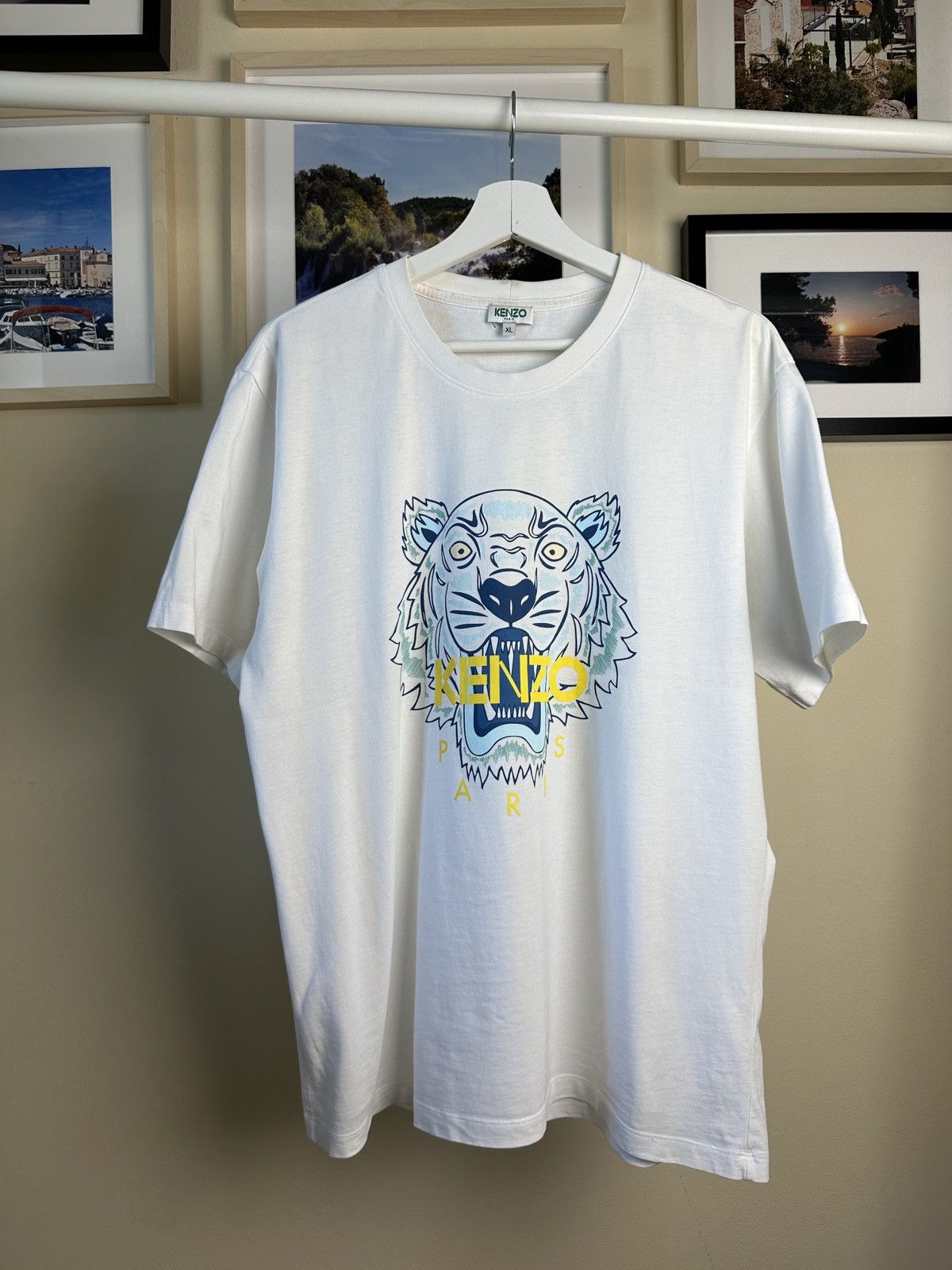 Kenzo White tiger T-shirt Kenzo Paris Size US XL / EU 56 / 4 - 1 Thumbnail