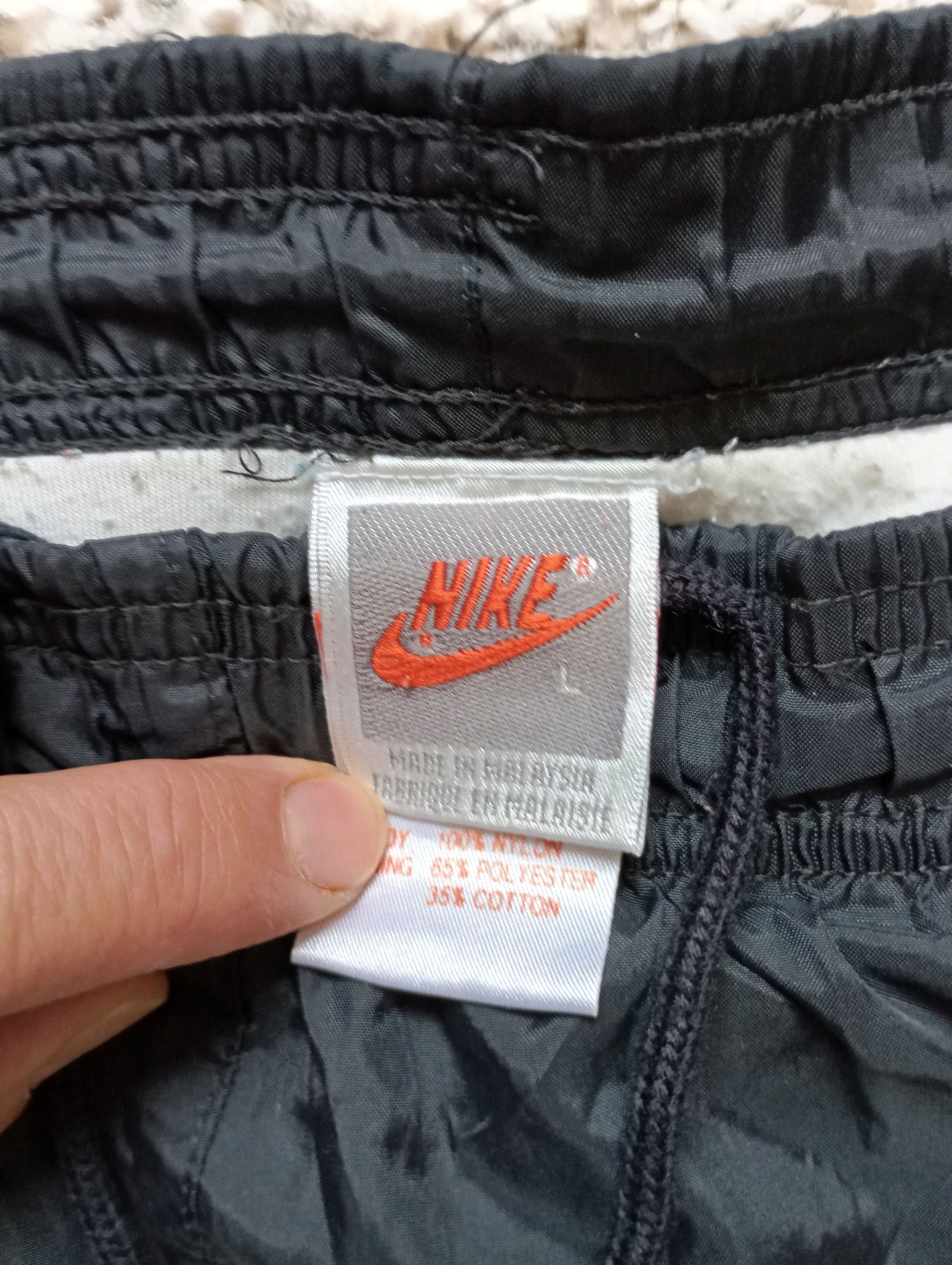 Nike × Vintage Nike Track Pants Vintage Drill Y2K Swoosh Jogger Size US 34 / EU 50 - 3 Thumbnail