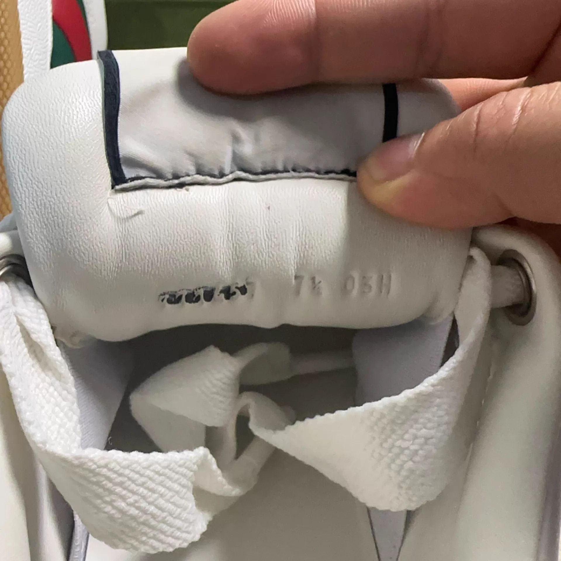 Gucci GUCCI Screener Distressed Men's White Low-Top Sneaker Size US 8.5 / EU 41-42 - 5 Thumbnail
