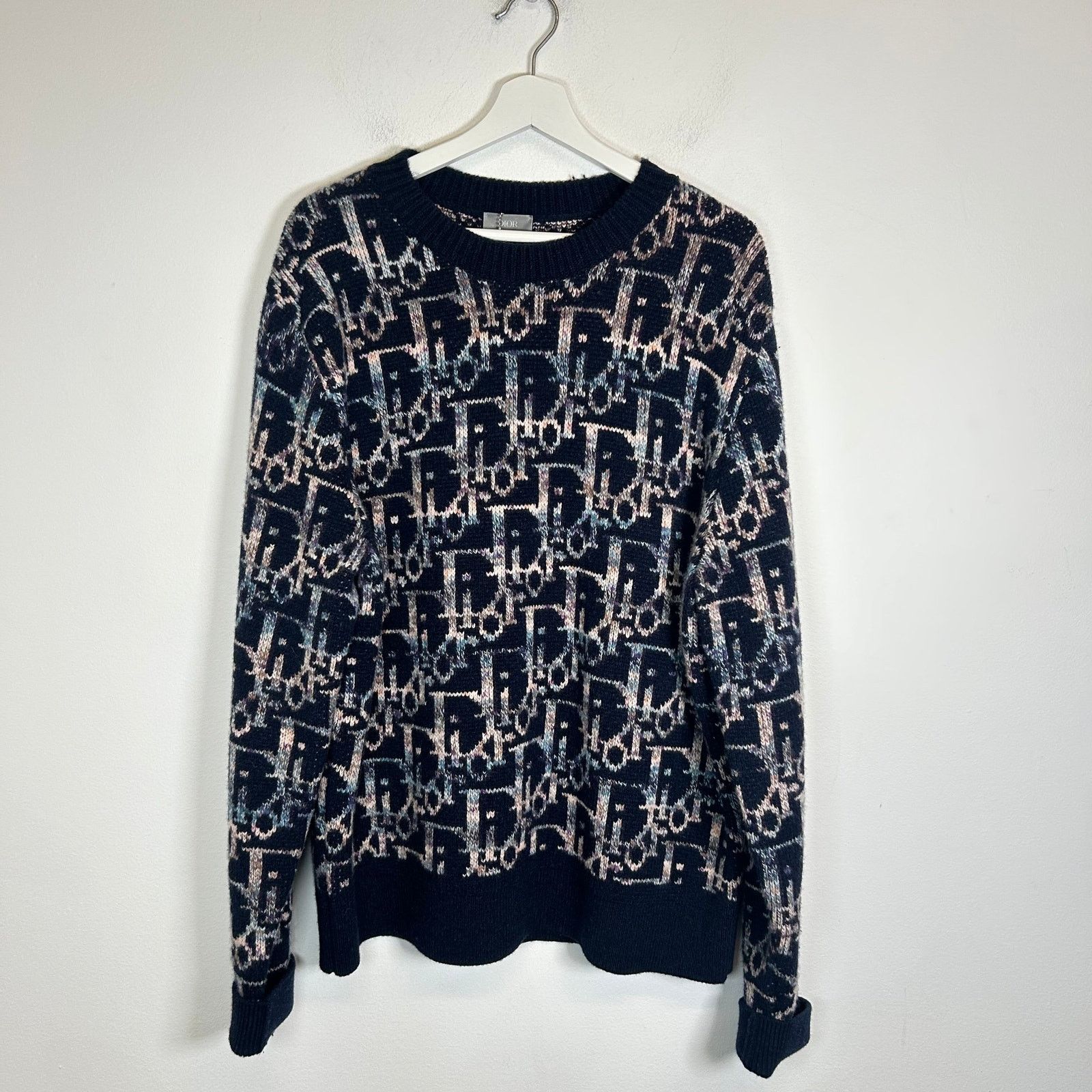 Dior Dior Navy Oblique Sweater Size XL Size US XL / EU 56 / 4 - 1 Thumbnail
