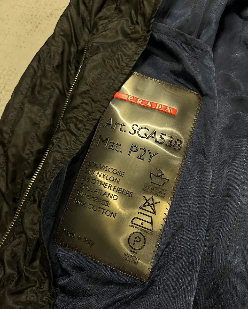 Prada AW2004 Prada Black Nylon Bomber Jacket Size US M / EU 48-50 / 2 - 12 Thumbnail