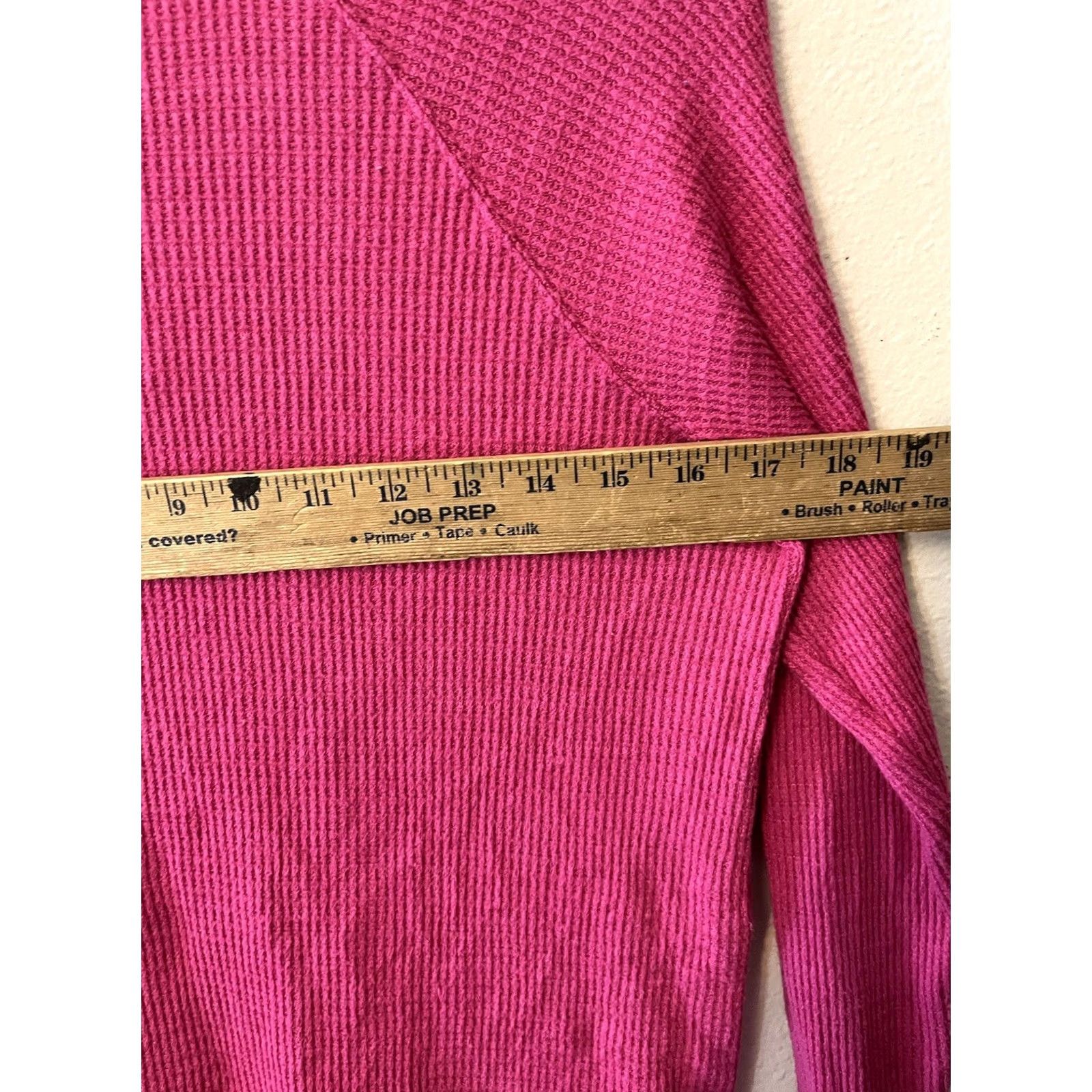 American Eagle Outfitters VINTAGE American Eagle Womens XS Pink Button Up Knit V-Neck Long Sleeve Shirt Size XS / US 0-2 / IT 36-38 - 5 Thumbnail