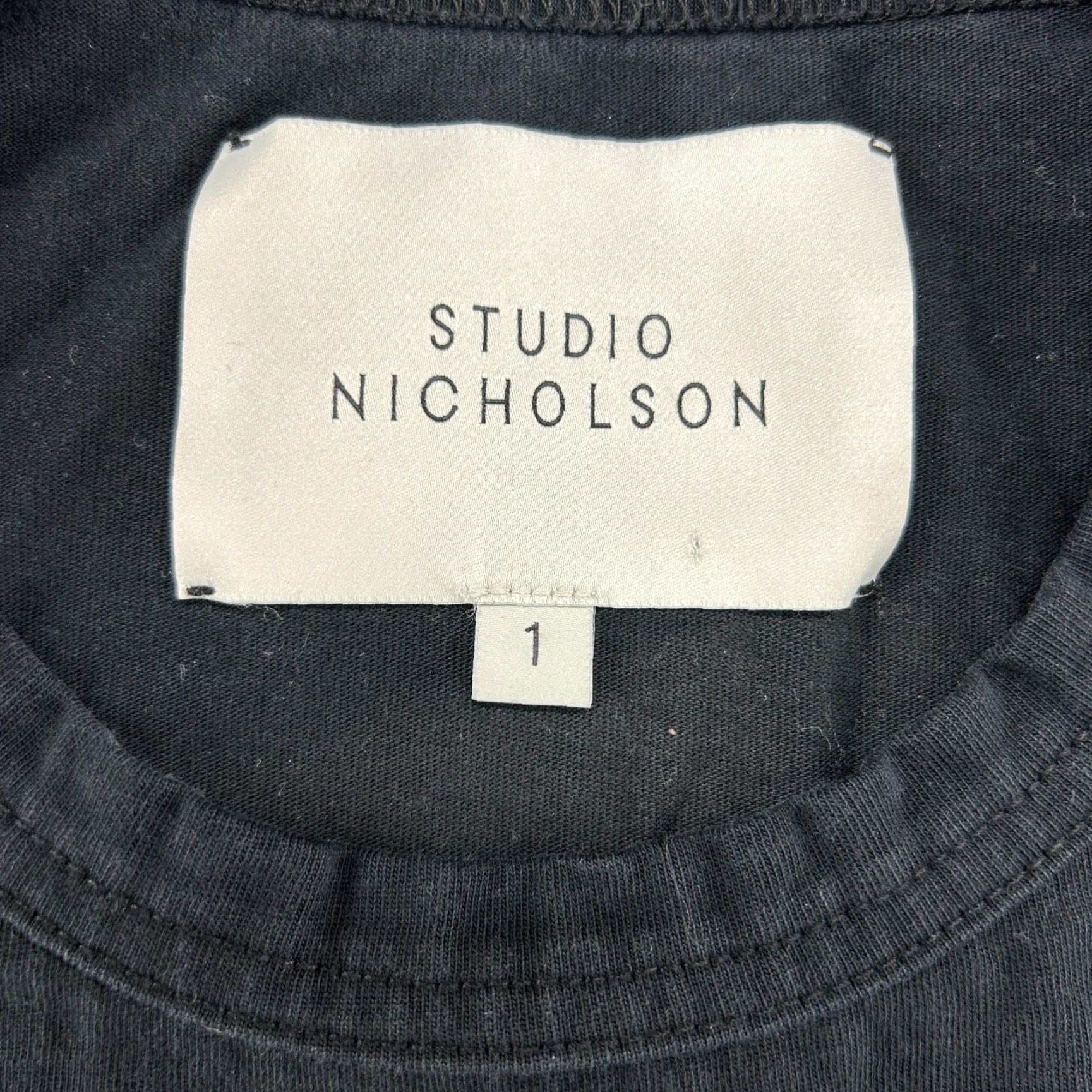 Studio Nicholson VINTAGE Studio Nicholson Sweatshirt Women 1 Black Pullover Cropped Cotton Oversized Boxy Crew Neck Logo Fleece 90s Skull Sweatshirt Womens Size XS / US 0-2 / IT 36-38 - 7 Thumbnail