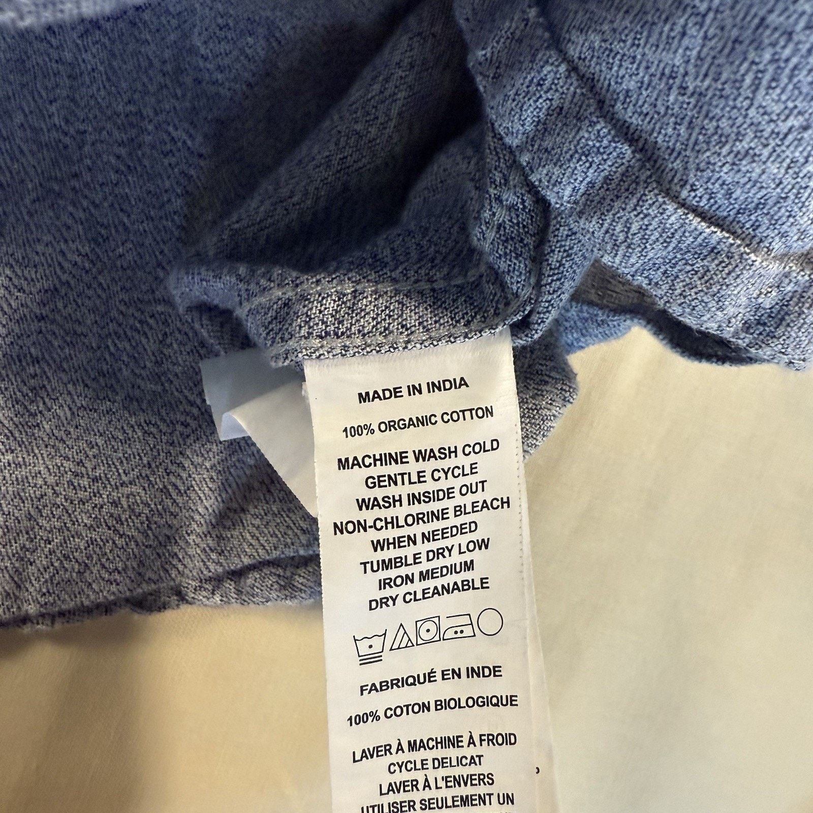 Prana Prana Men’s Small Light Gray Chambray Organic Cotton Short Size US M / EU 48-50 / 2 - 5 Thumbnail