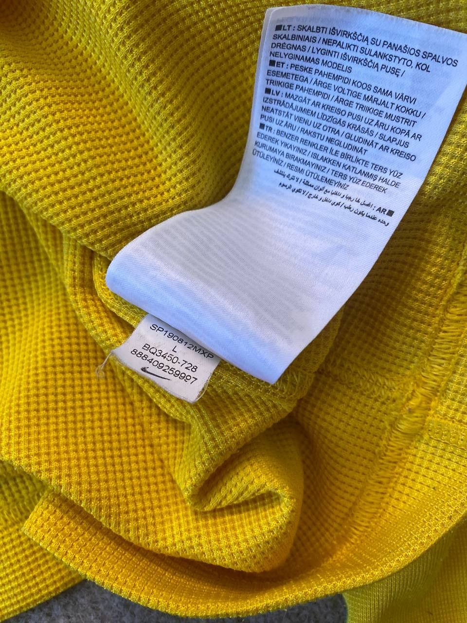 Nike ACG Nike ACG Thermal Waffle Longsleeve Yellow Outdoor Streetwear Size US L / EU 52-54 / 3 - 5 Thumbnail