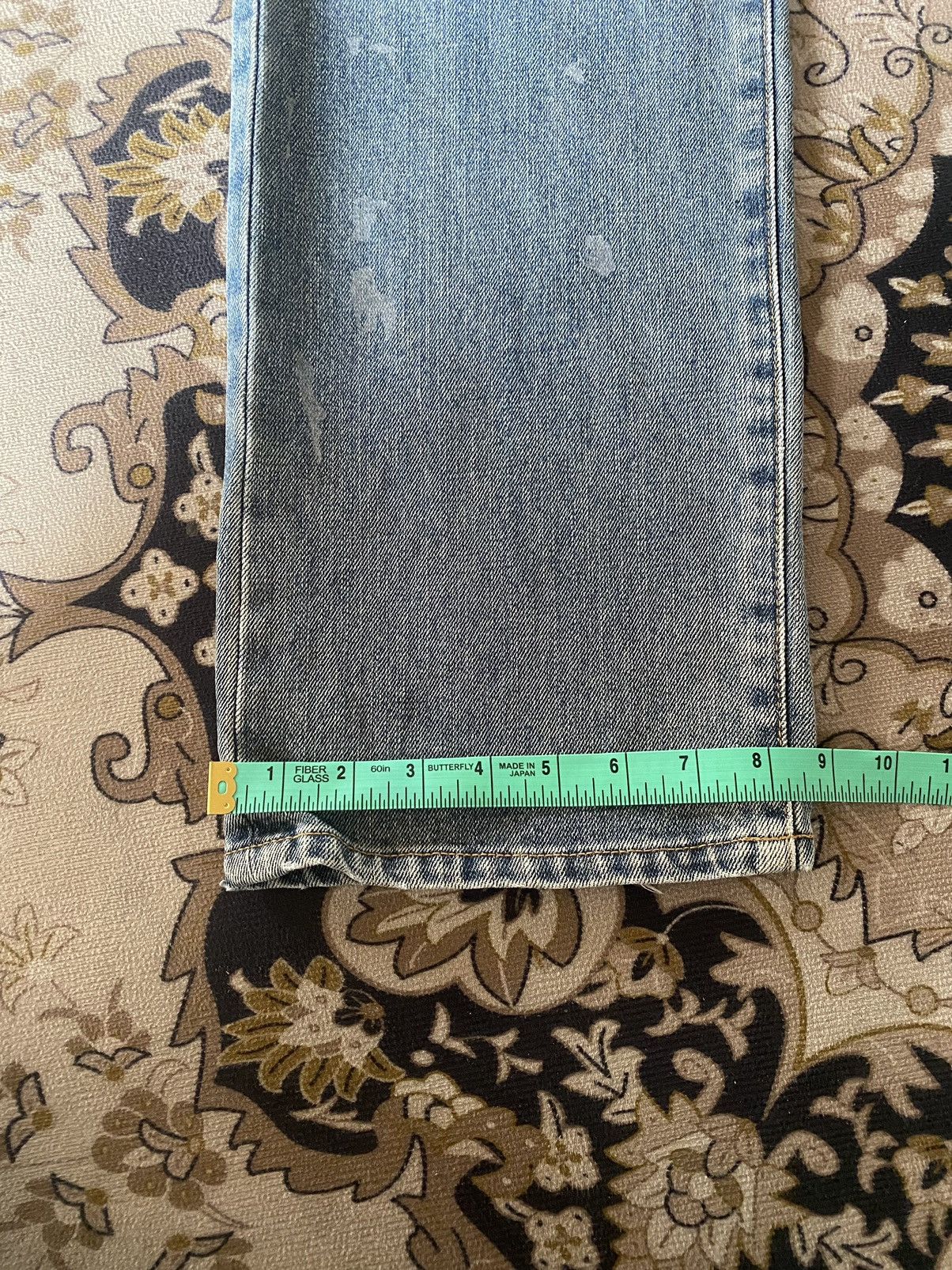 Vintage Vintage Wrangler Distressed Paint Style Denim Size US 29 - 20 Thumbnail