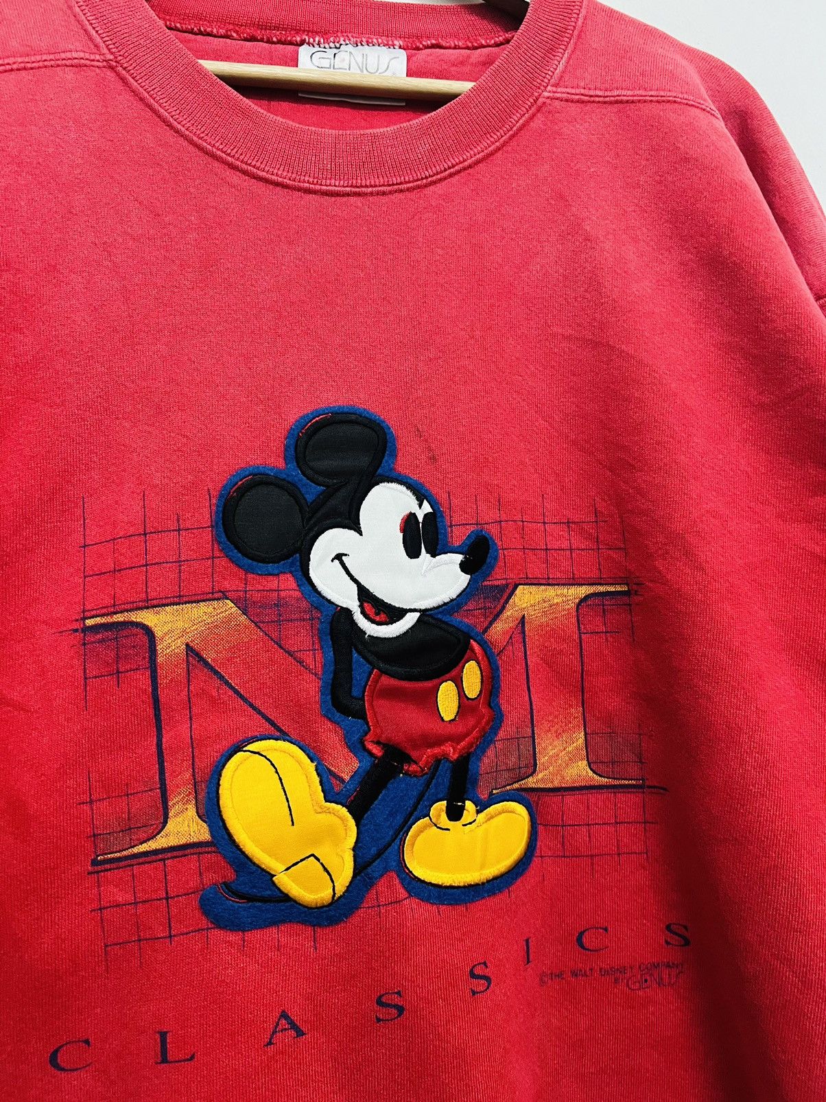 Disney × Mickey Mouse × Vintage Vintage 90s Mickey Mouse Oversize Crewneck Size US XL / EU 56 / 4 - 4 Thumbnail