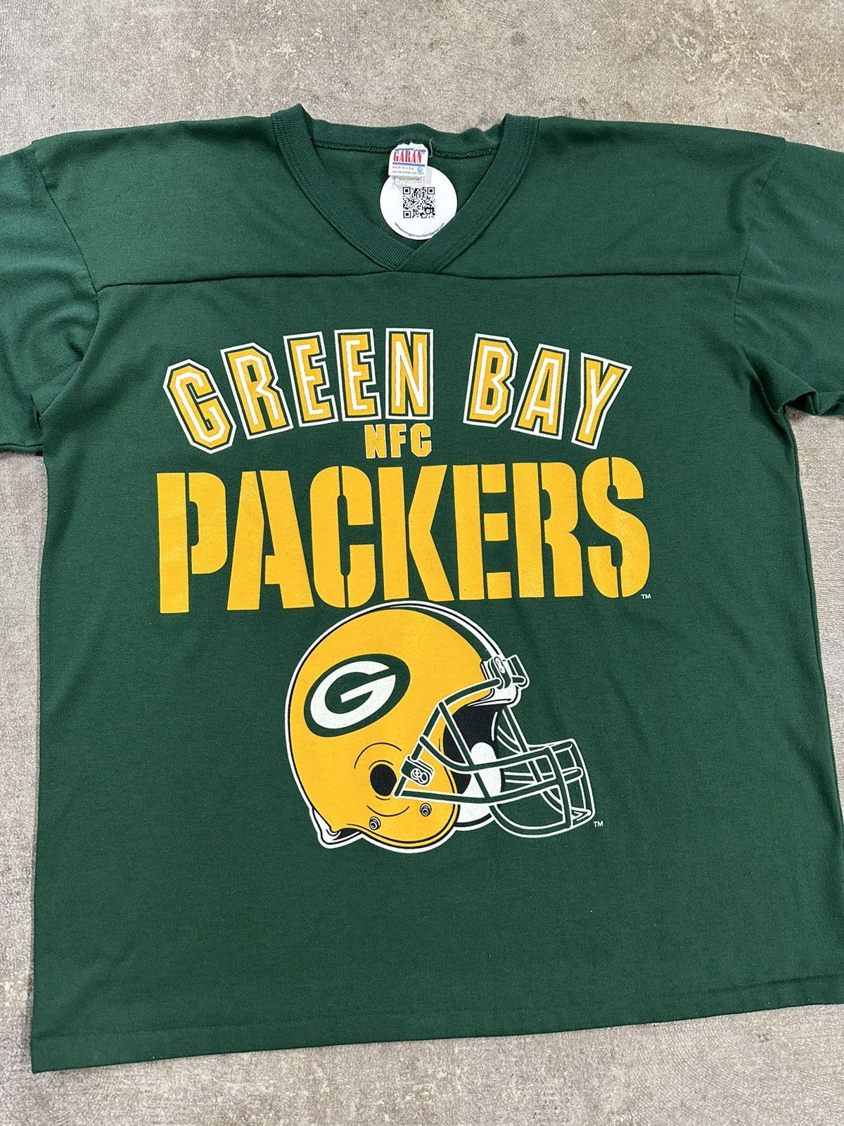 NFL Vintage 90s Garan Green Bay Packers Raglan Jersey T-Shirt Size US XL / EU 56 / 4 - 3 Thumbnail