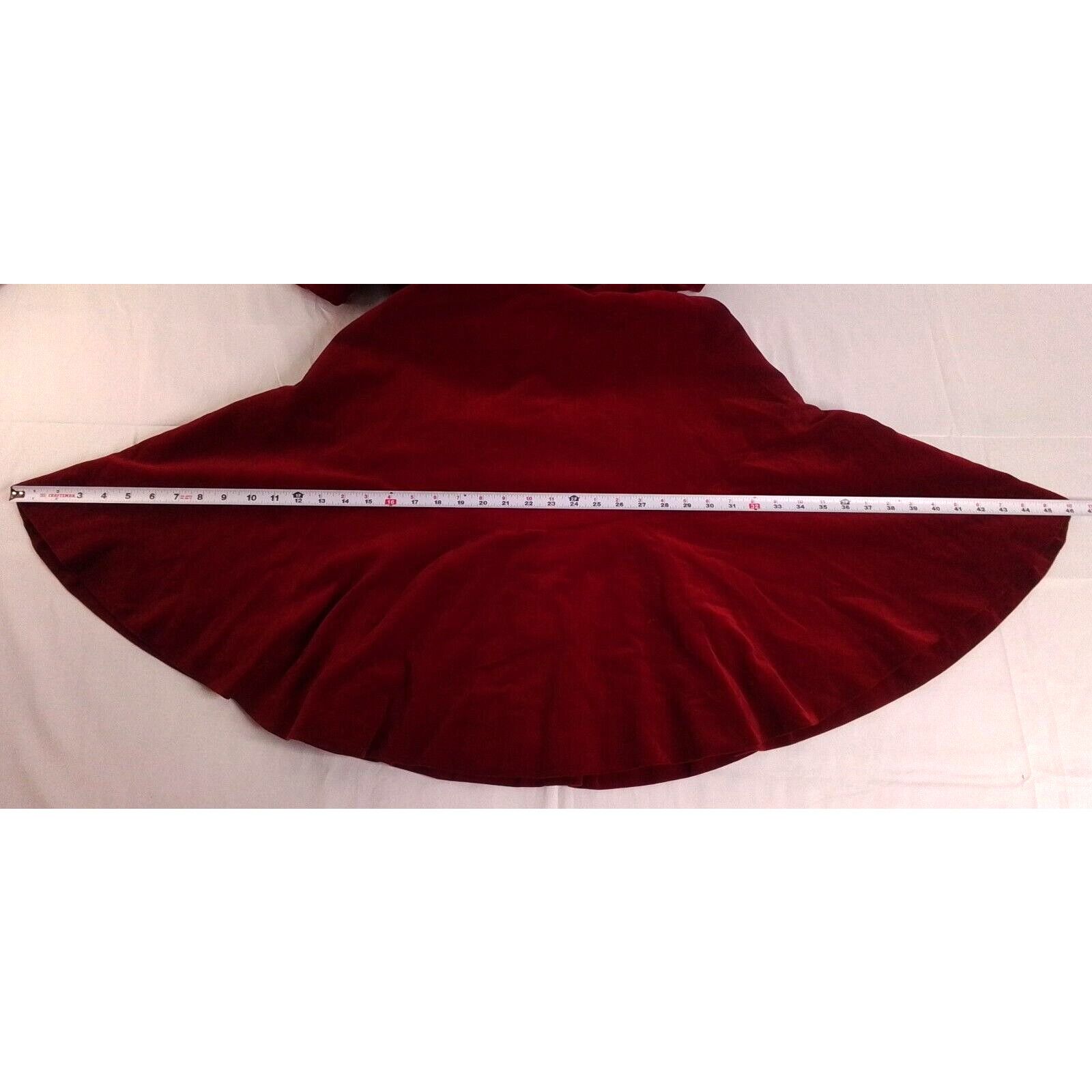 Other Anne Fogarty Vintage Dress Women's Red Velvet Size S / US 4 / IT 40 - 7 Thumbnail