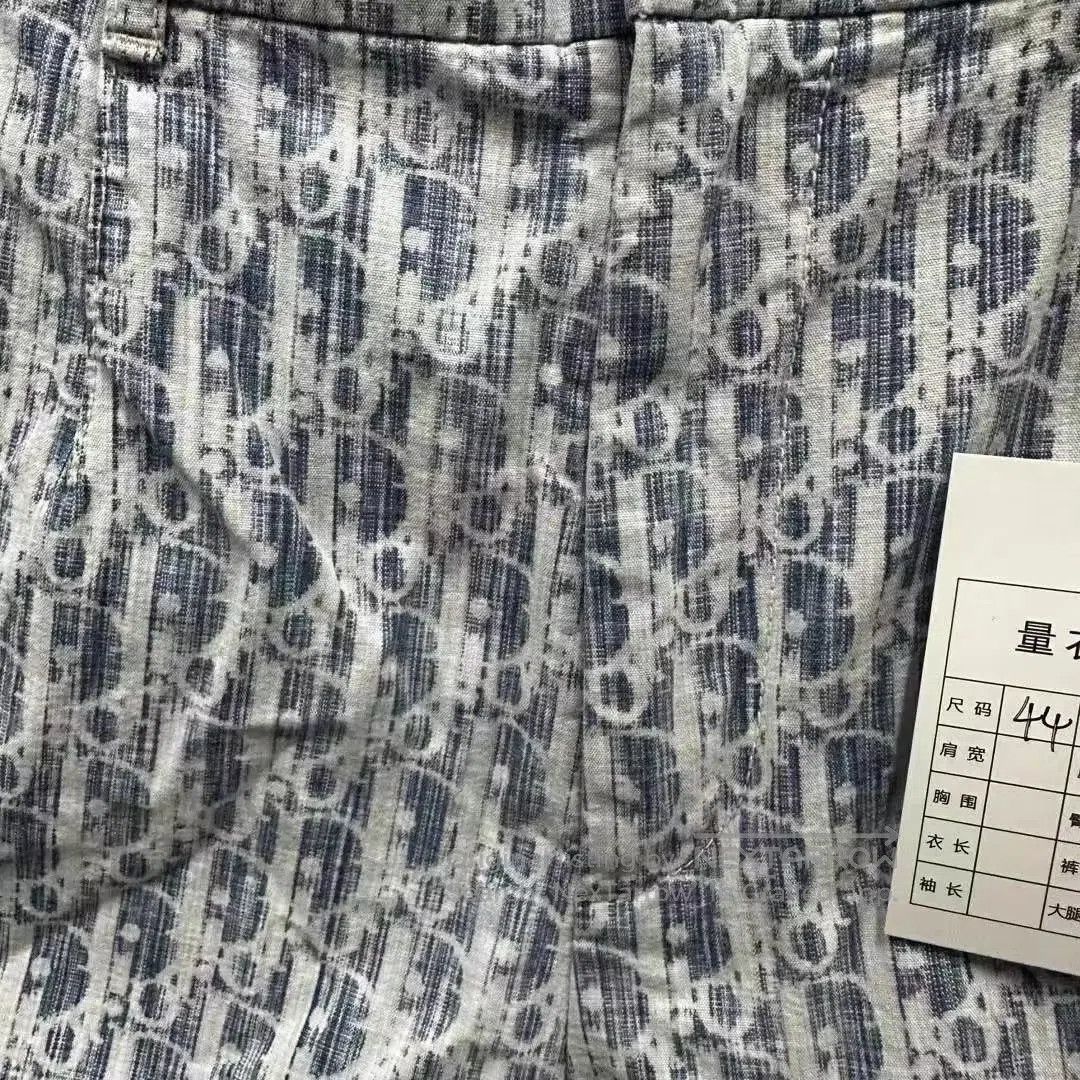 Dior Blue Patterned Casual Shorts Size 28. Size US 28 / EU 44 - 3 Thumbnail
