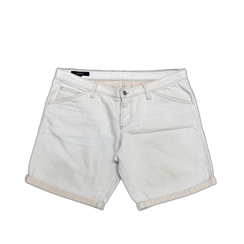 Gucci Gucci Beige Denim Shorts Size US 44 / EU 60 - 1 Thumbnail