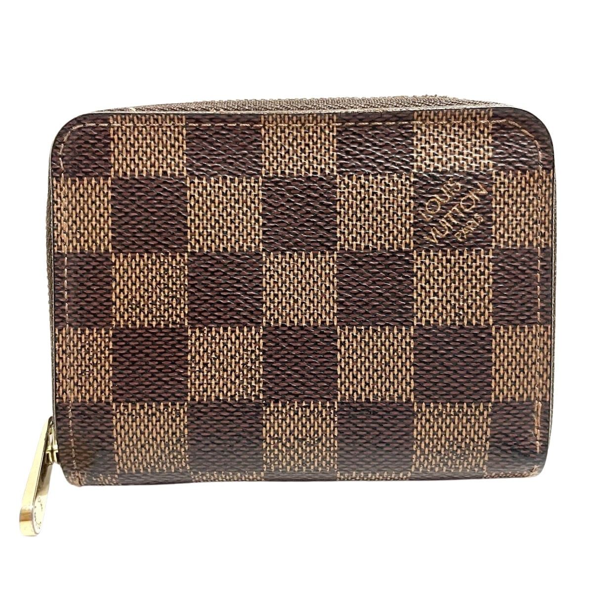 LOUIS VUITTON Damier Azur Pochette Cles Coin Purse N62659 LV Auth