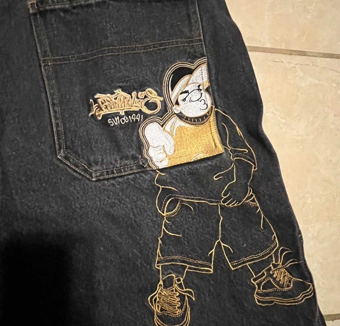 Southpole × Vintage Southpole Y2K Baggy Skater Carpenter Denim Shorte (36) Size US 36 / EU 52 - 7 Thumbnail
