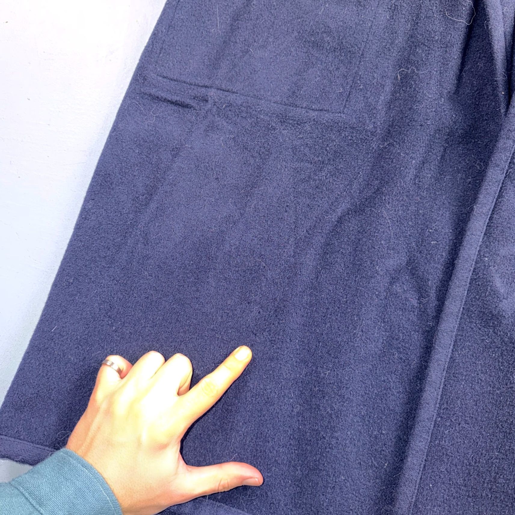 Eileen Fisher Eileen Fisher Wool Kimono Jacket Women’s Oversized Open Front Mid-Length Blue Size S Size S / US 4 / IT 40 - 7 Thumbnail