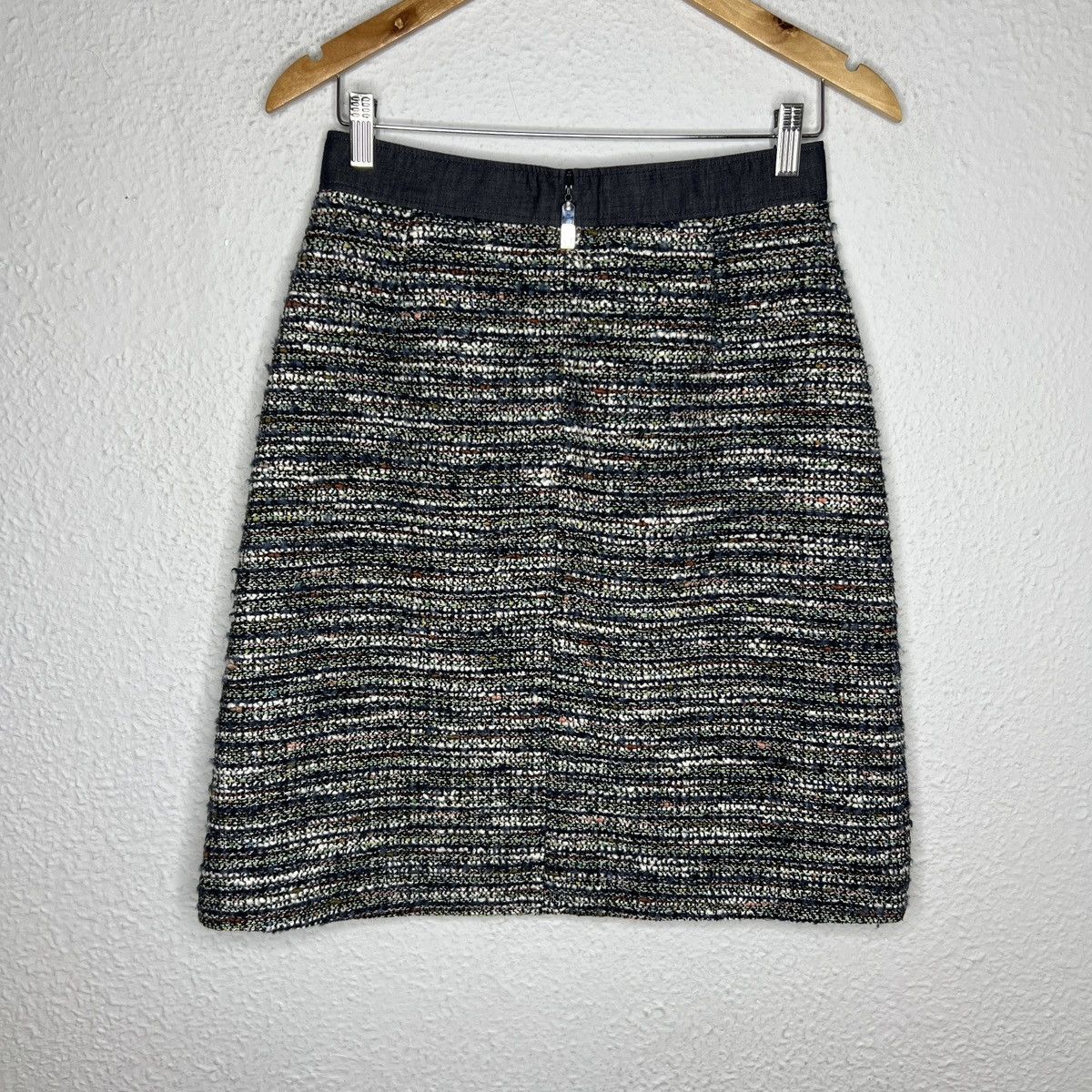 Designer × Escada Escada Tweed Wool Mini Skirt Multicolor Size 26" / US 2 / IT 38 - 4 Thumbnail