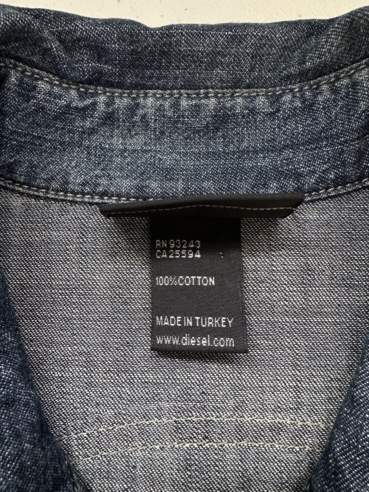 Diesel Vintage Y2k Diesel Denim Western Shirt Size US S / EU 44-46 / 1 - 10 Thumbnail