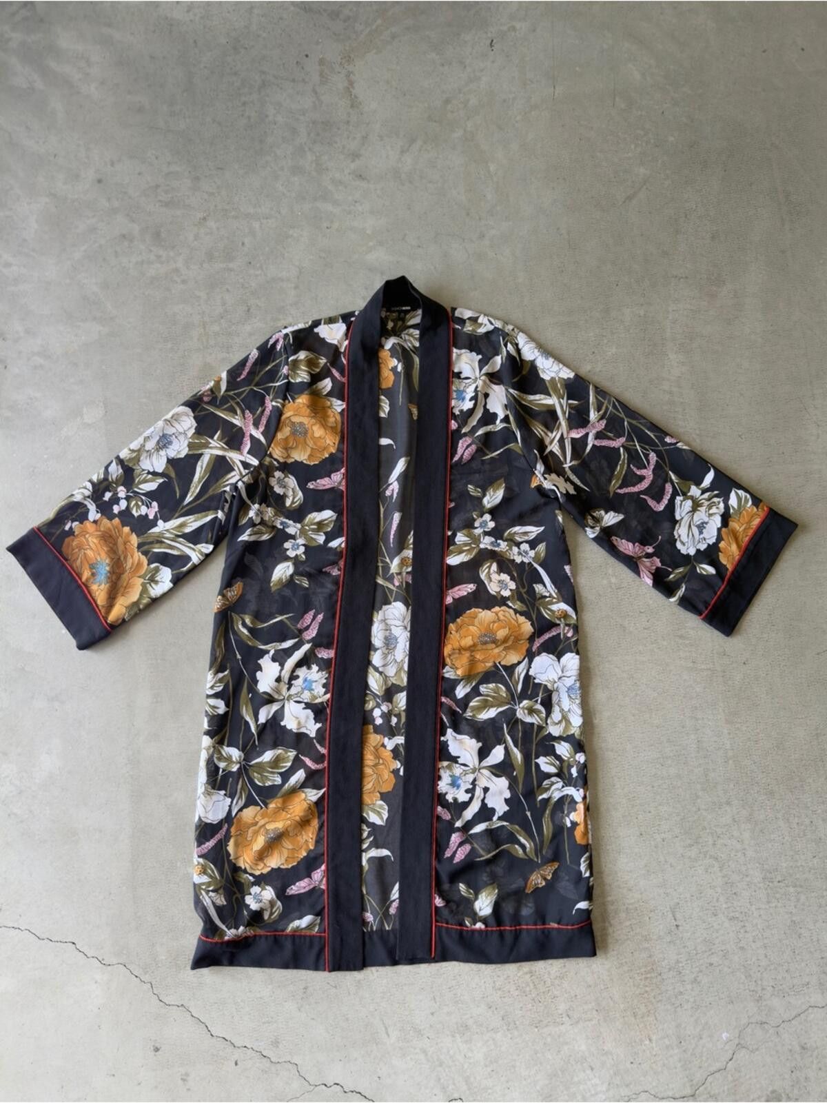 Fashion Nova Fashion Nova / Floral Kimono / Black Multi Size ONE SIZE - 1 Thumbnail