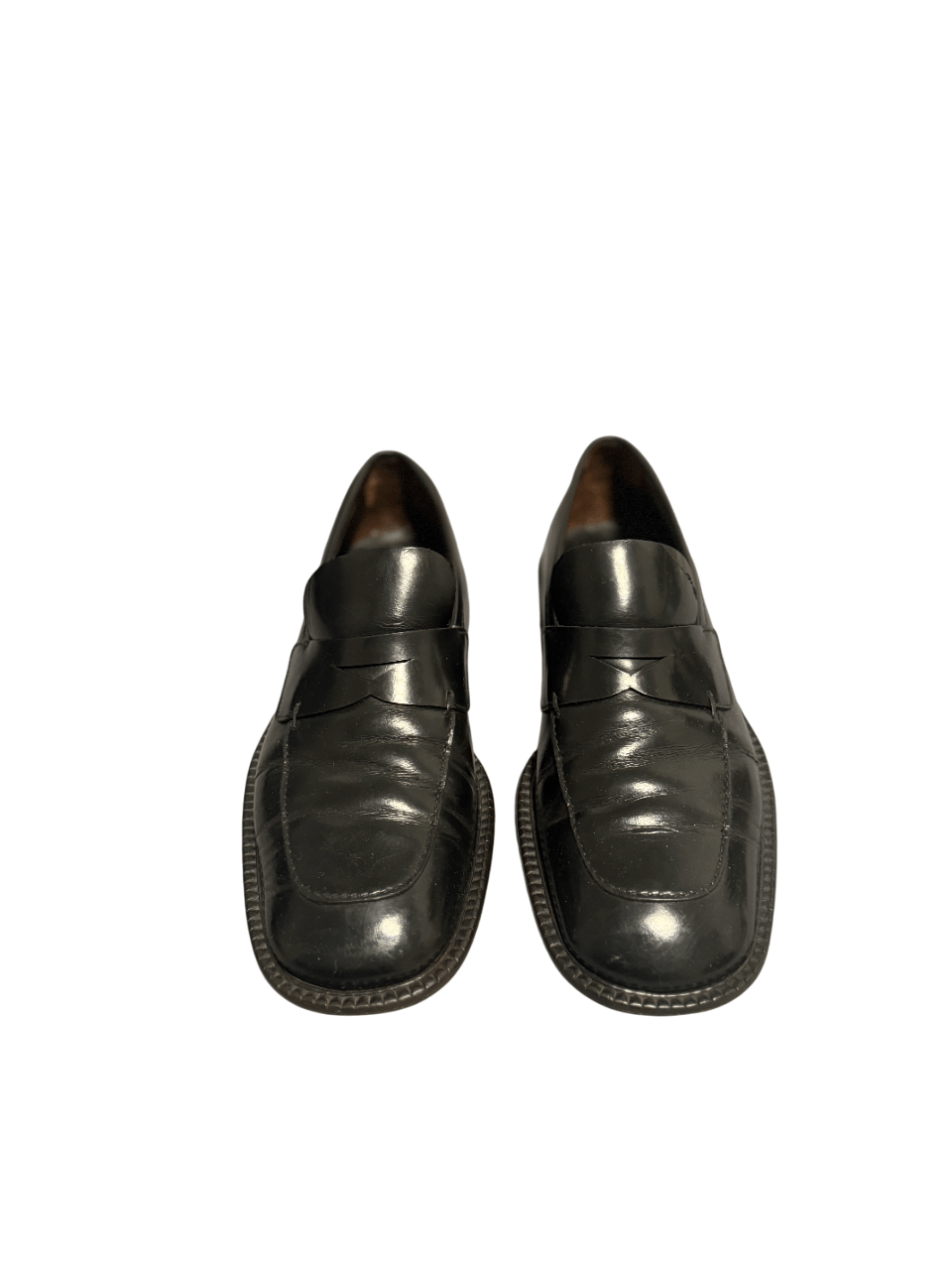 Prada Prada Black Leather Penny Loafers Vero Cuoio Size US 8 / EU 41 - 12 Thumbnail