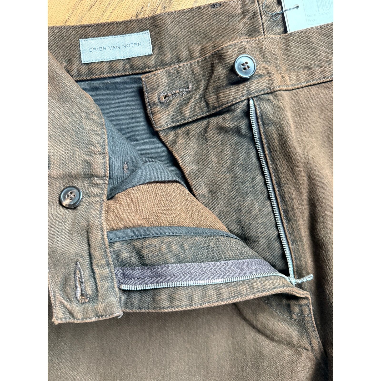Dries Van Noten Dries Van Noten Paxy Canvas Pants Brown IT 40 US 4 NWT Size 27" / US 4 / IT 40 - 5 Thumbnail