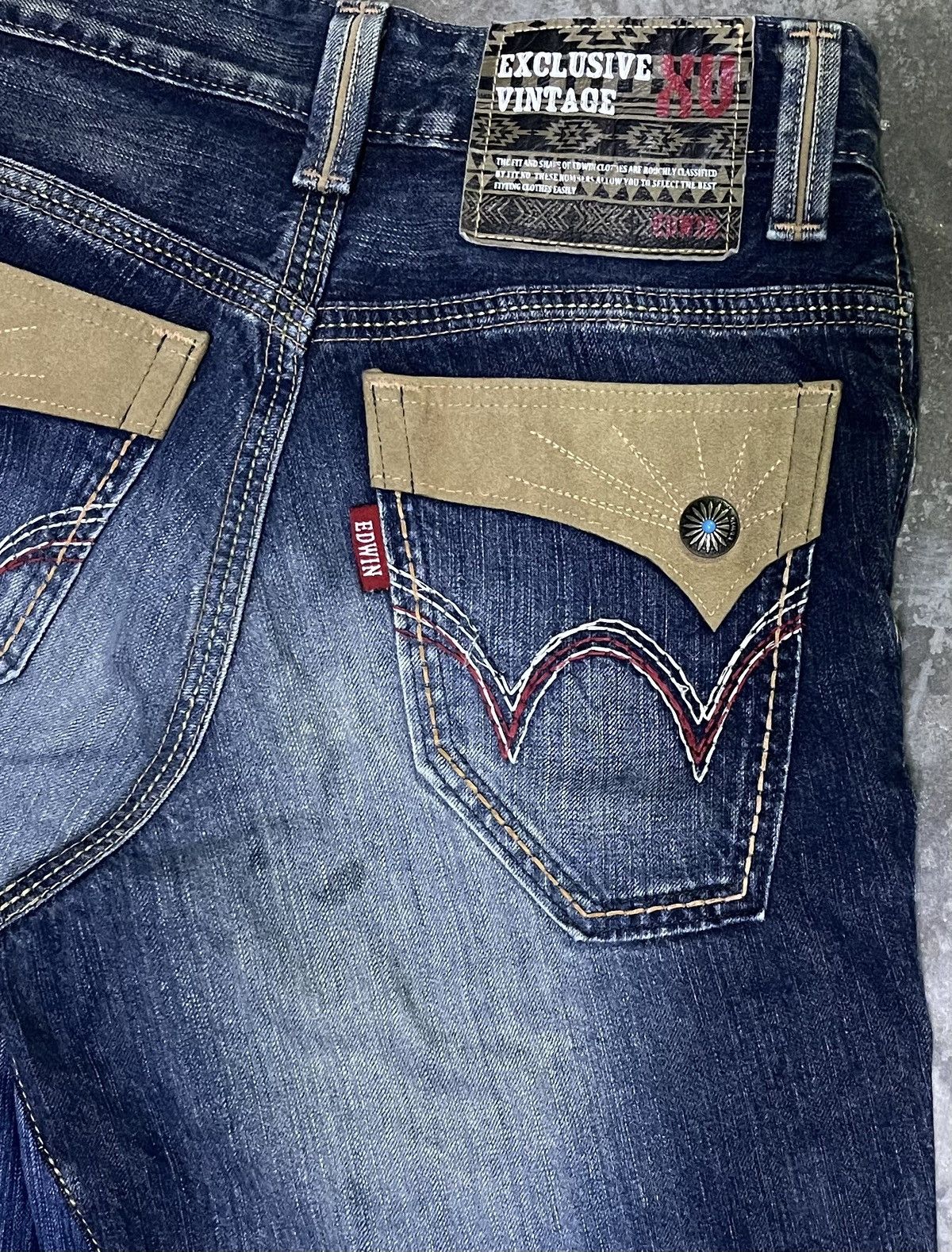Edwin × Japanese Brand × Vintage Flare Jeans Japan Edwin Lightning Wash Bellbottom Size US 30 / EU 46 - 14 Thumbnail