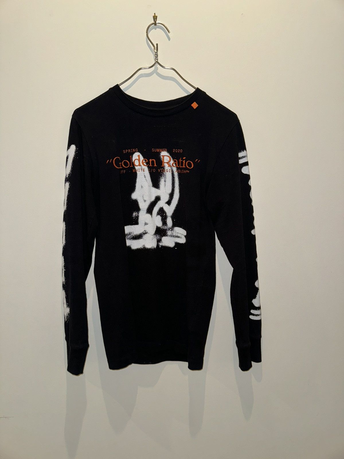 Cotton Sweatshirt Off White Golden Ratio Crewneck Off-white Golden