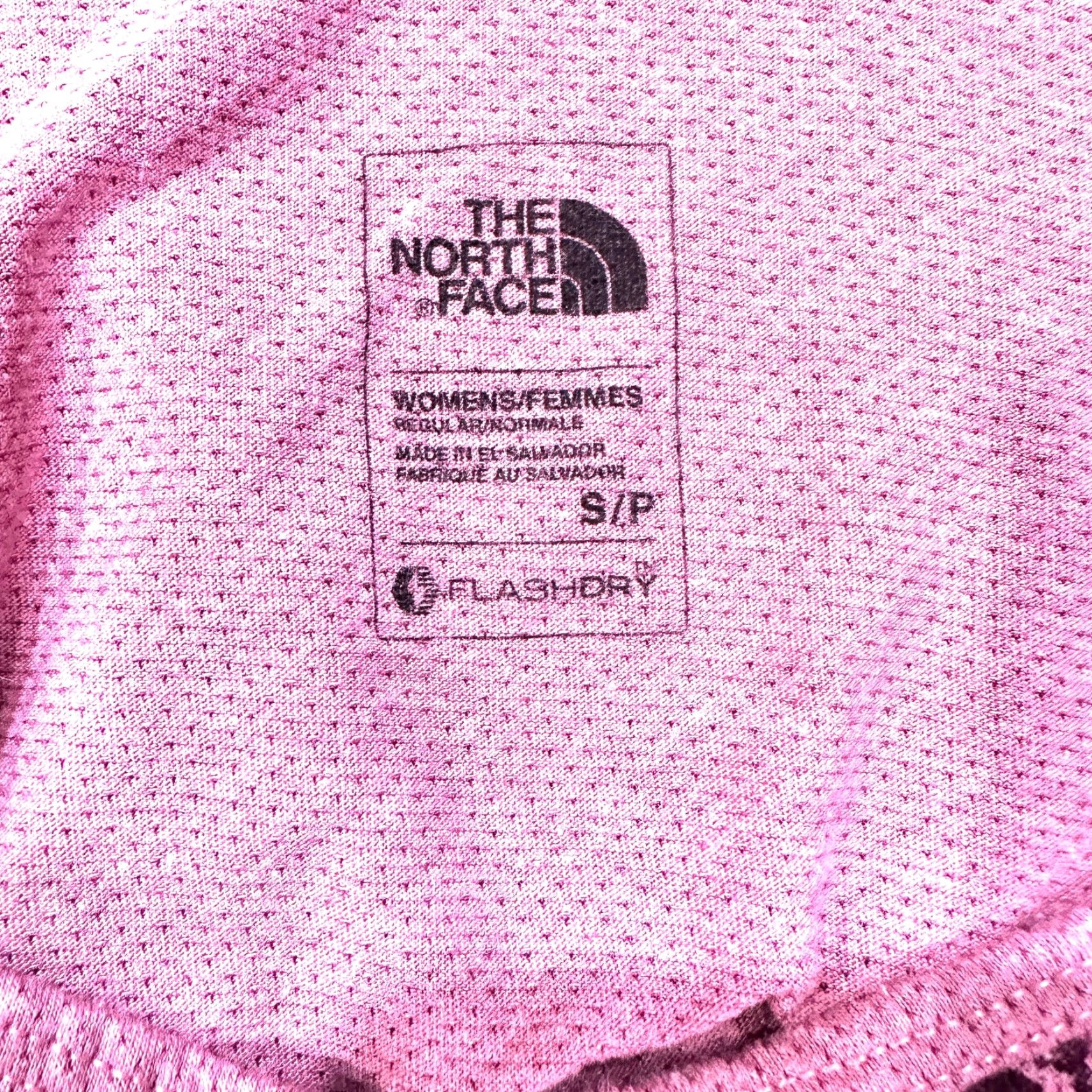 The North Face The North Face Womens Tank Top S Pink Chevron FlashDry Cotton Blend Sleeveless Basic Activewear Casual Pullover Machine Washable Regular Fit Size S / US 4 / IT 40 - 7 Thumbnail