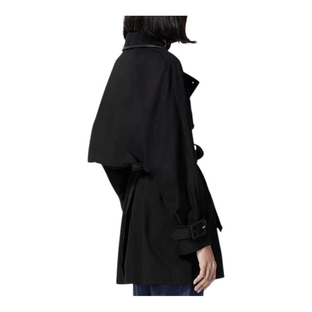 The Kooples The Kooples LEMAL Trench Coat Black Leather Belt Cotton Siz Size XS / US 0-2 / IT 36-38 - 2 Thumbnail